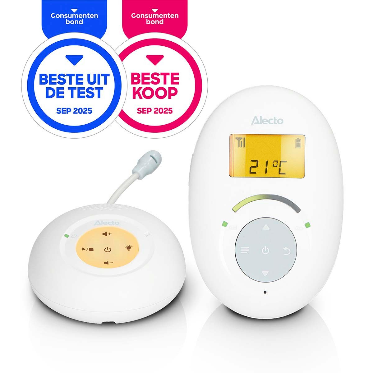 Alecto Video-Babyphone DBX120, 1-tlg., DECT-Babyphone, Full ECO, Rücksprech-Fkt, Nachtlicht, Temperatur