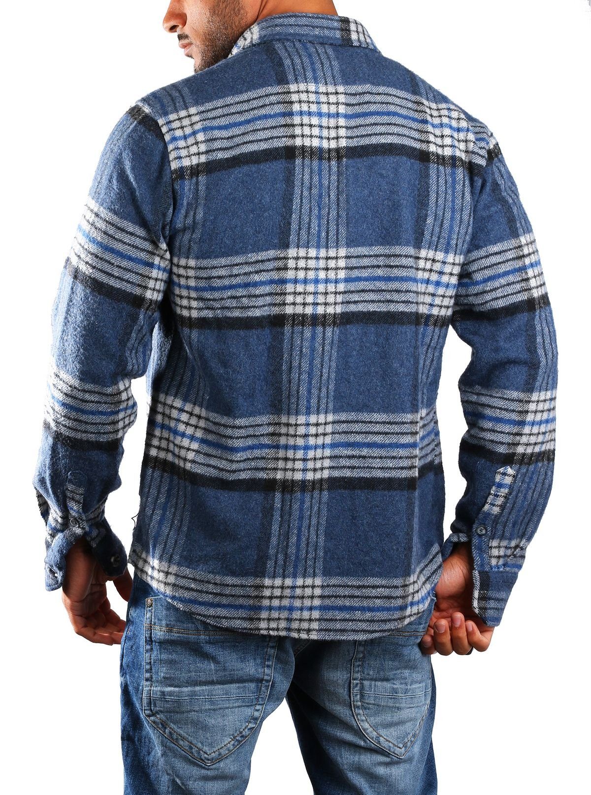 CARISMA Flanellhemd warmes Herren Holzfällerhemd mit dicker weicher Qualität 8615 Regular Langarm Kentkragen Kariert