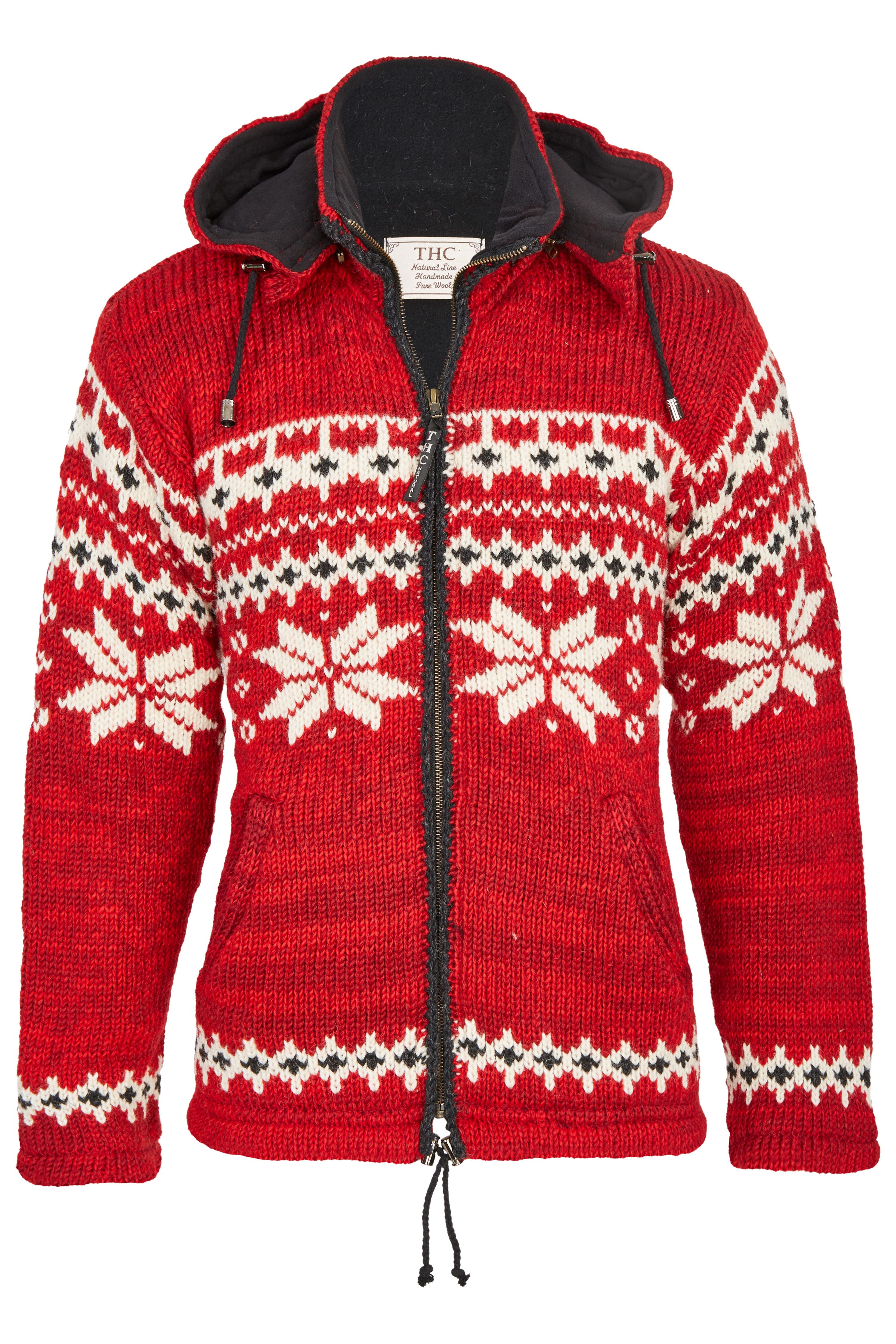 THC Natural Line Strickjacke Schafwollstrickjacke Norweger rot 601 (1 Stück günstig online kaufen