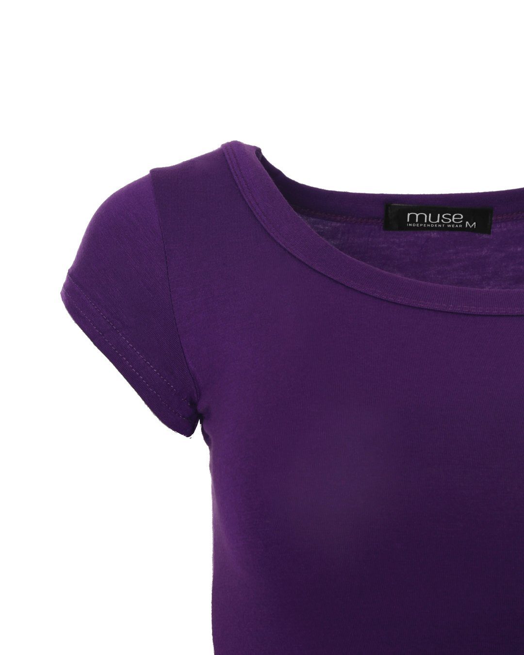 Muse T-Shirt Basic Kurzarm T-Shirt Skinny Fit 1001 – Bild 3 von 4