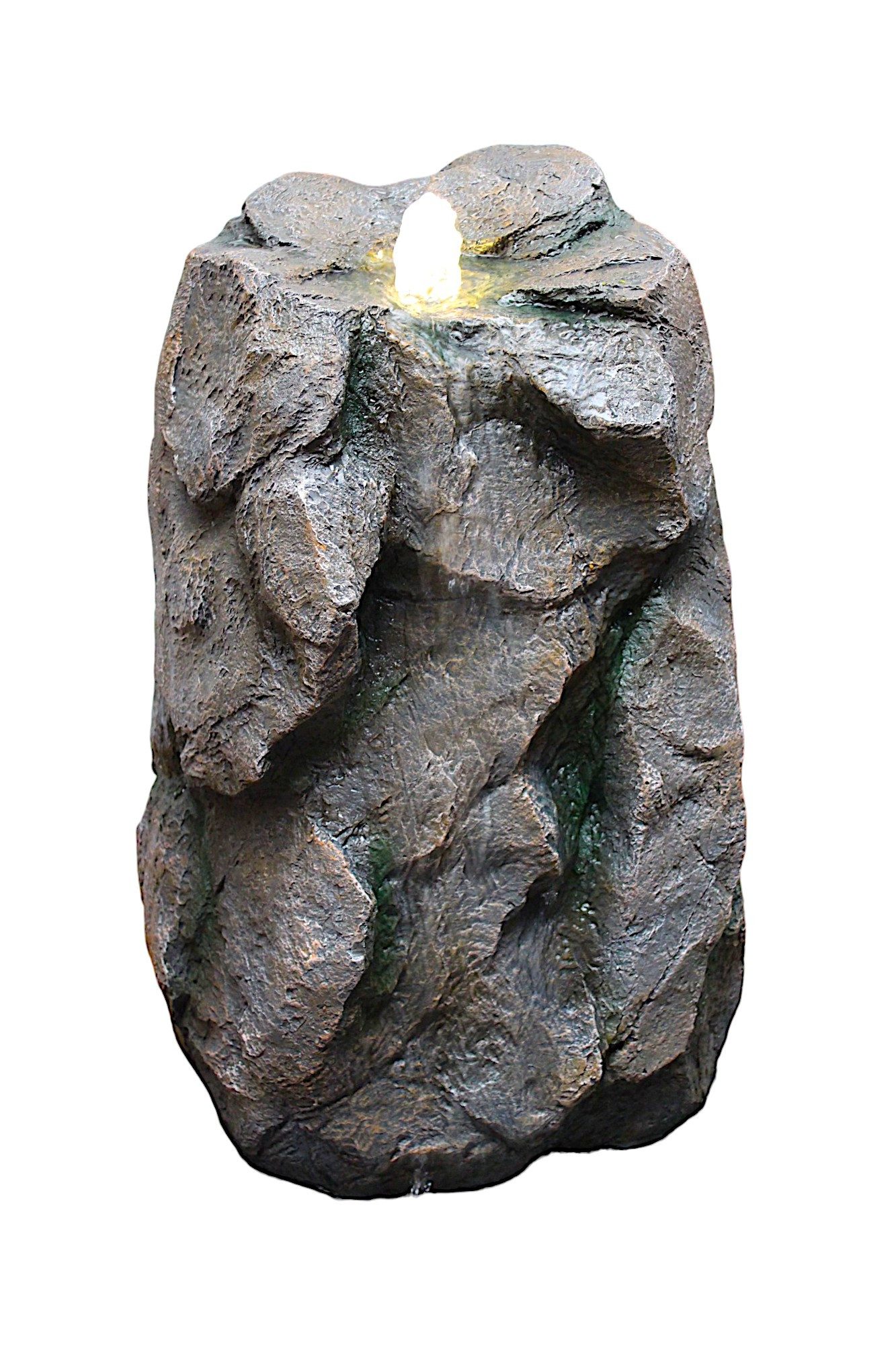 Arnusa Gartenbrunnen Quellstein Bachlauf Quelle mit LED Beleuchtung, 70 cm Breite, (OG-KQS001)
