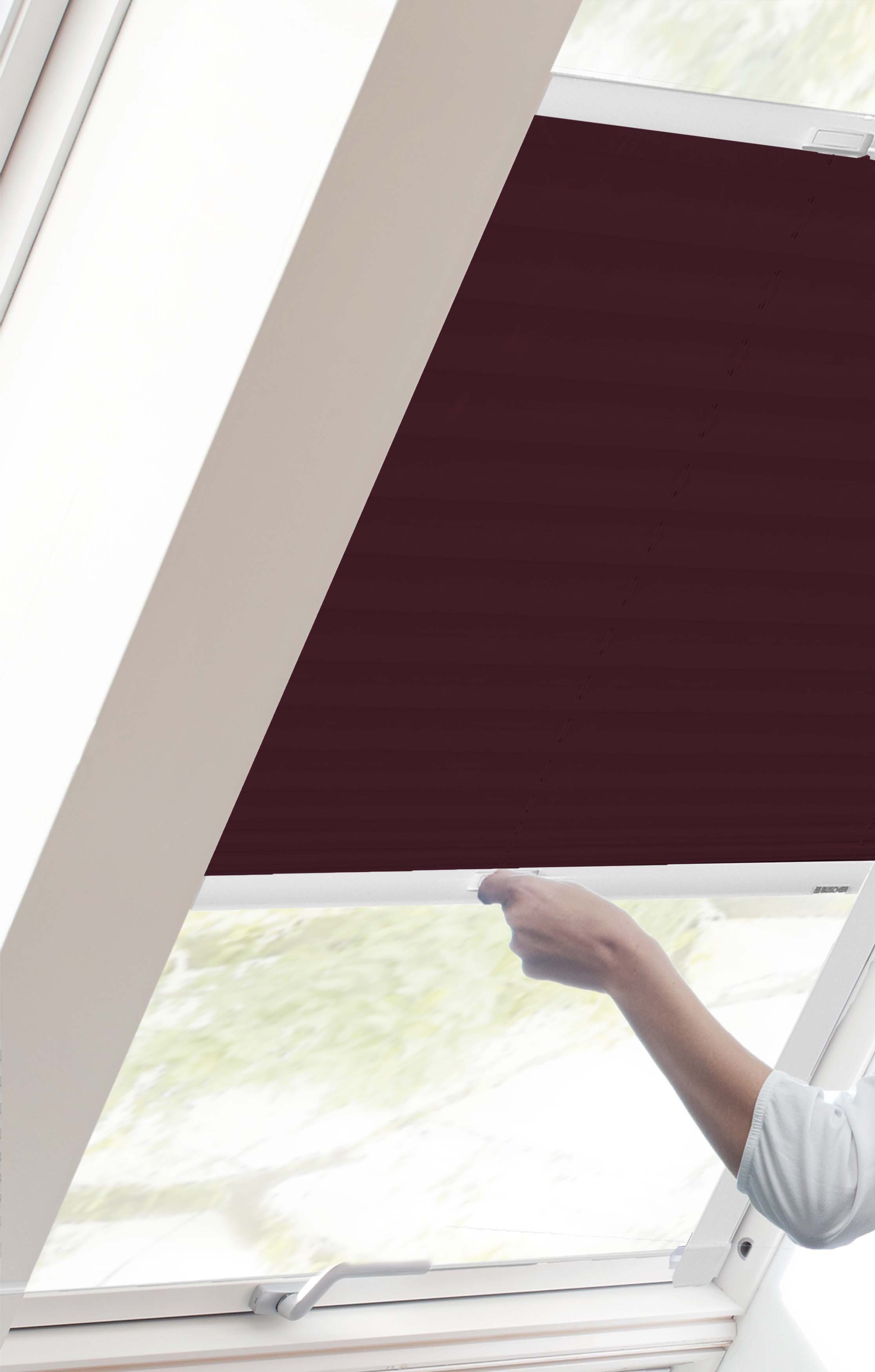 sunlines Dachfensterplissee StartUp Style Crush, Lichtschutz, verspannt, verschraubt, mit Führungsschienen