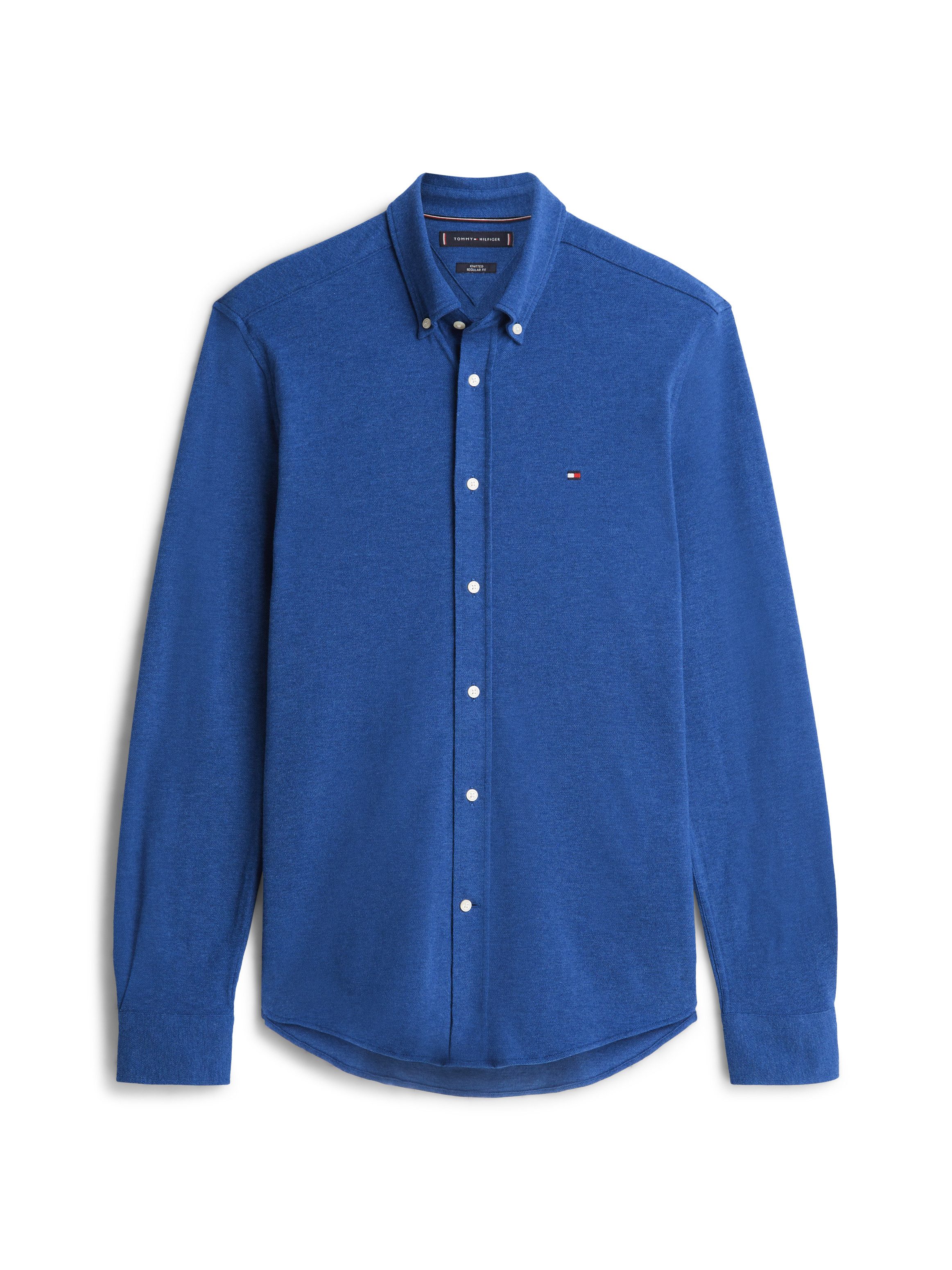 Tommy Hilfiger Langarmhemd KNIT PIQUE FEATHERWEIGHT – Bild 4 von 5