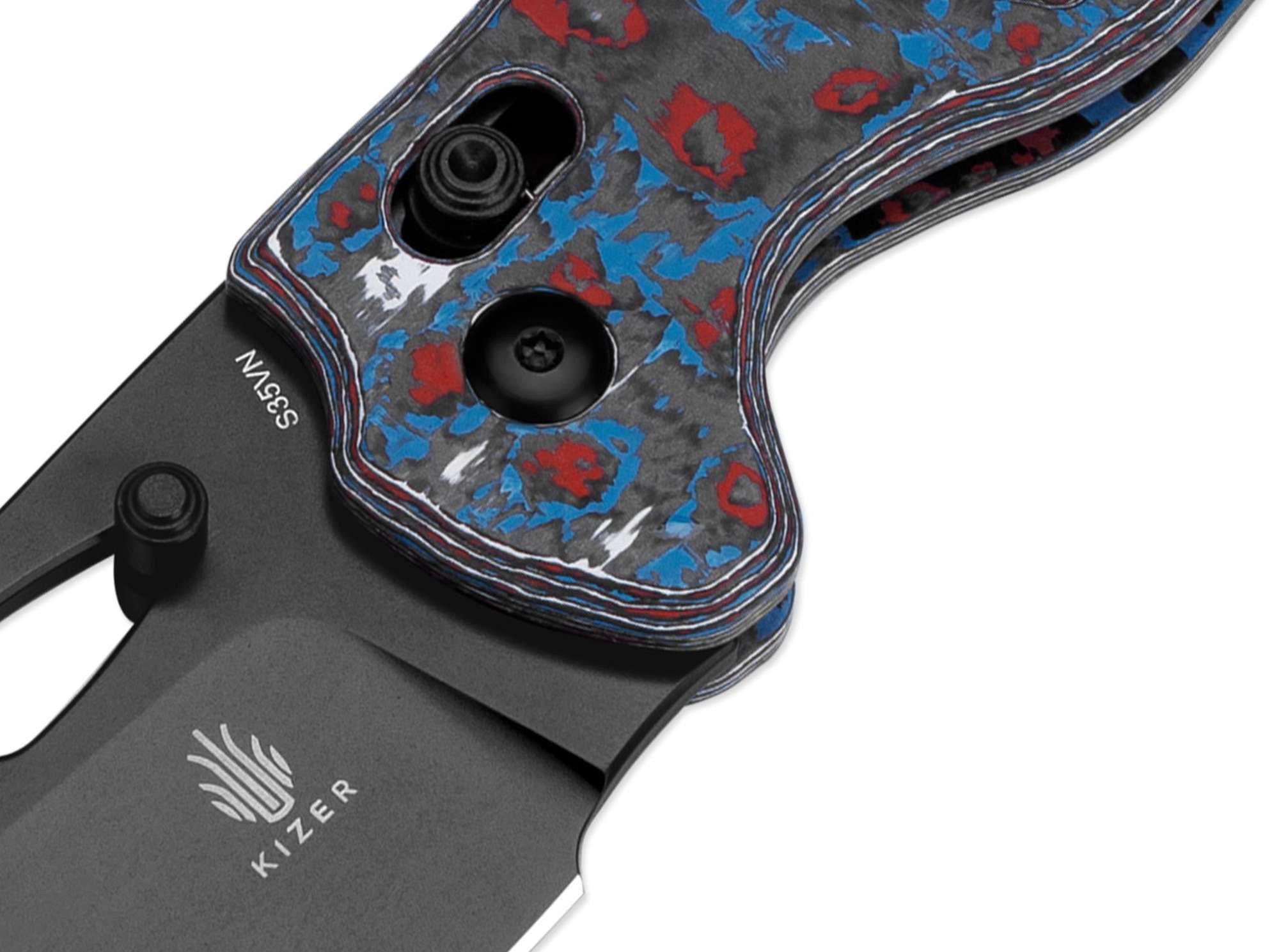 Kizer Taschenmesser Taschenmesser Sheepdog C01C CF Nebula Clutch Lock