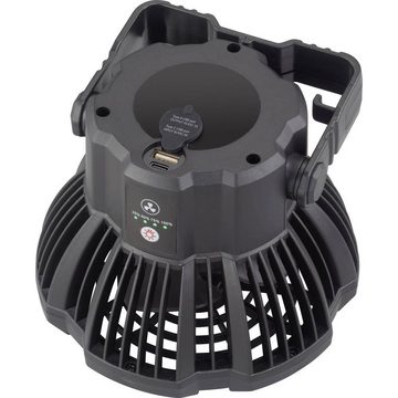 cemon Akku-Standventilator Akku-Outdoor-Ventilator 3 in 1, mit Fernbedienung, Schwenkbar, mit Beleuchtung