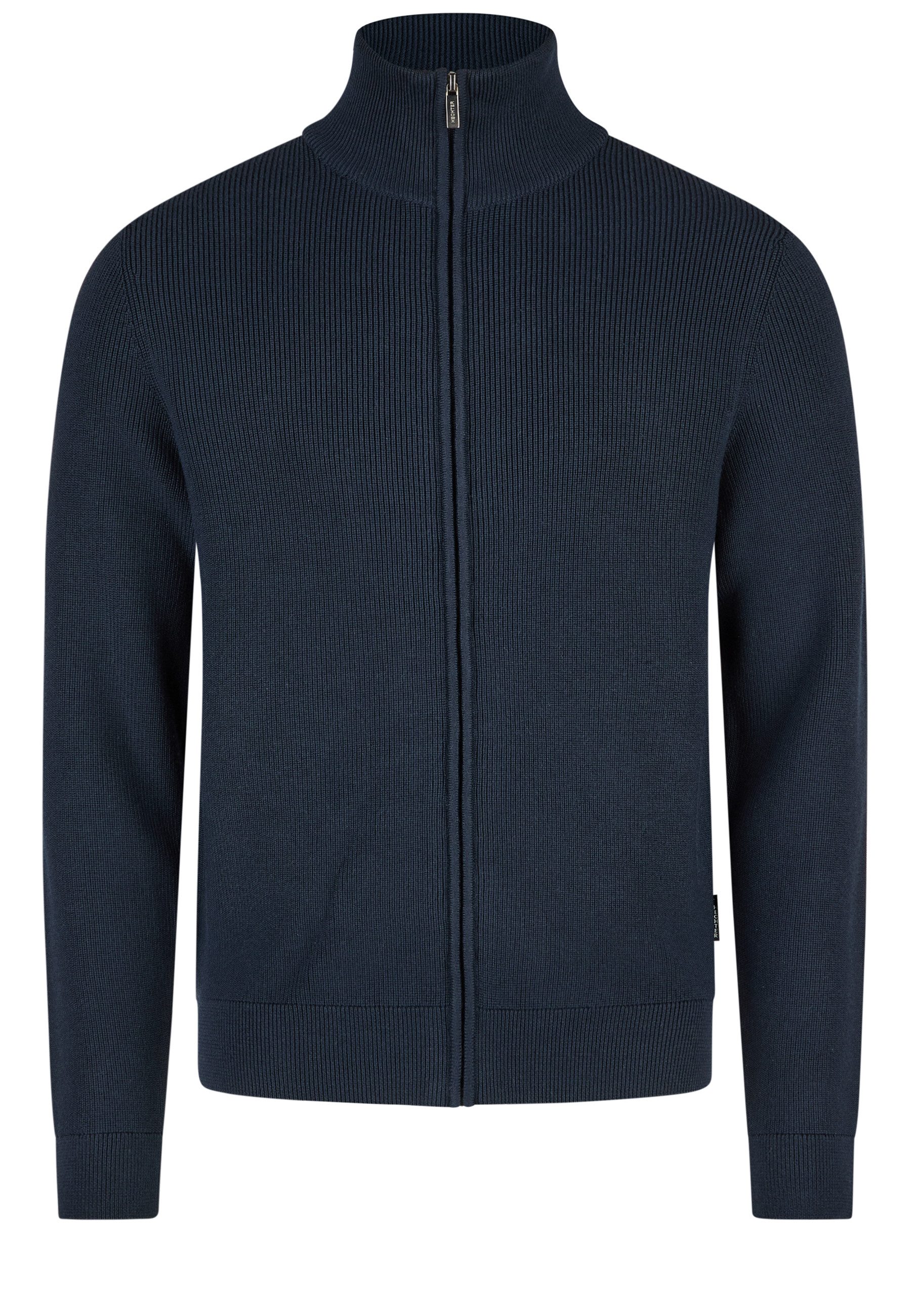 Strickjacke mit Stehkragen