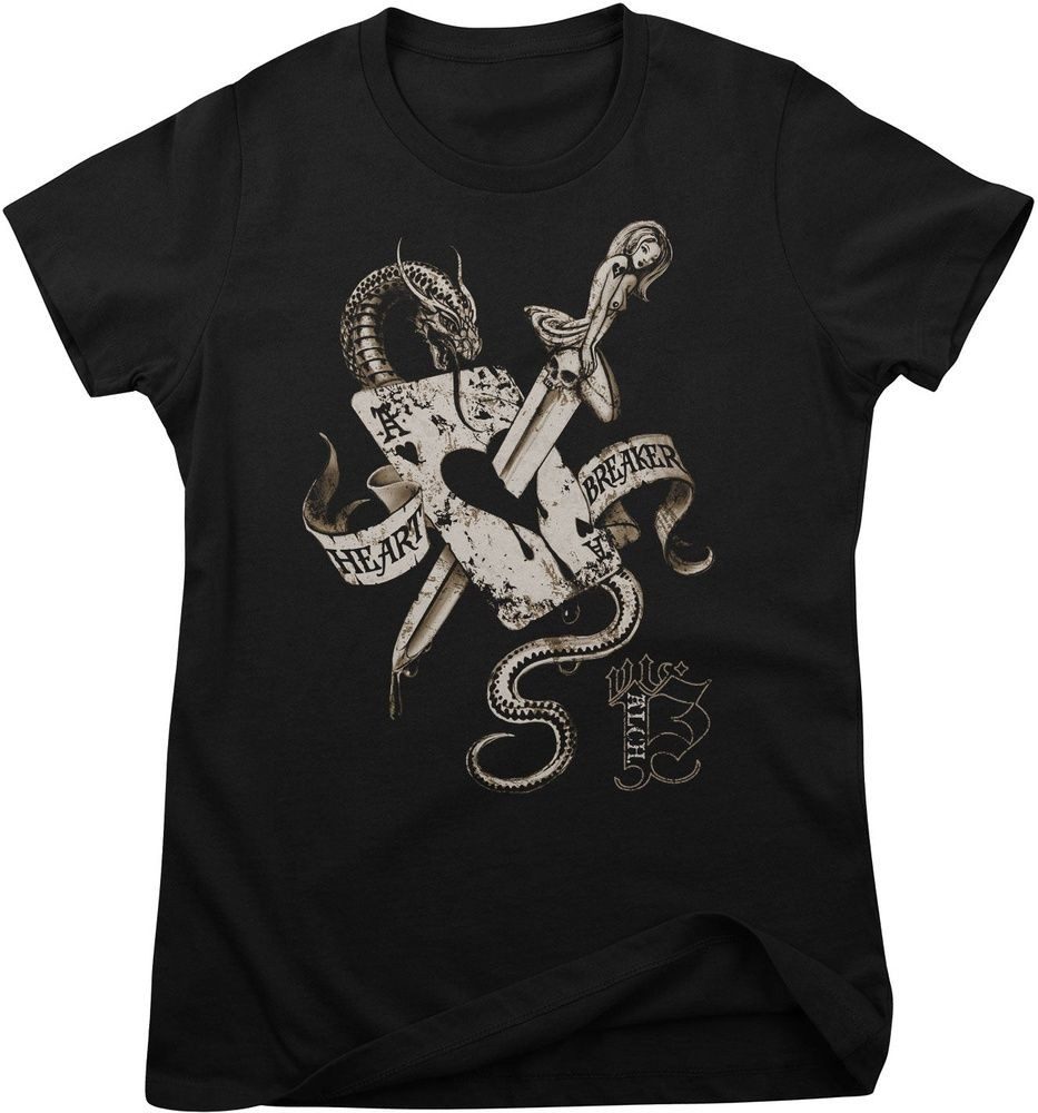 Alchemy Gothic T-Shirt Alchemy UL13 Heartbreaker Girly Tee