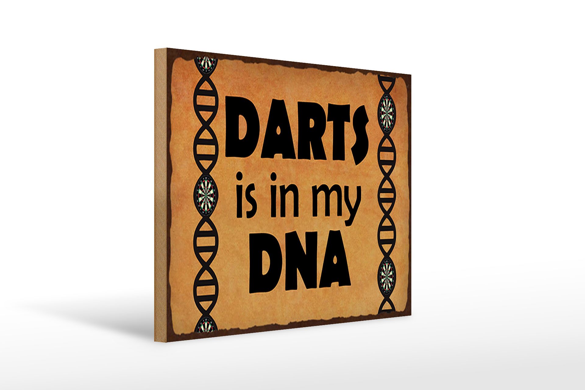 Holzbild Spruch 40x30cm Darts is in my DANN