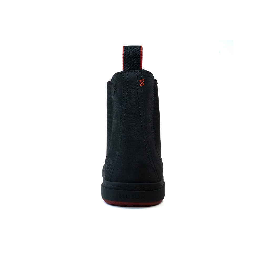 BLUSUN BLSN 060W warm gefütterter Damen Chelsea Barfuß Boot Barfußschuh Wasserabweisendes Nubukleder