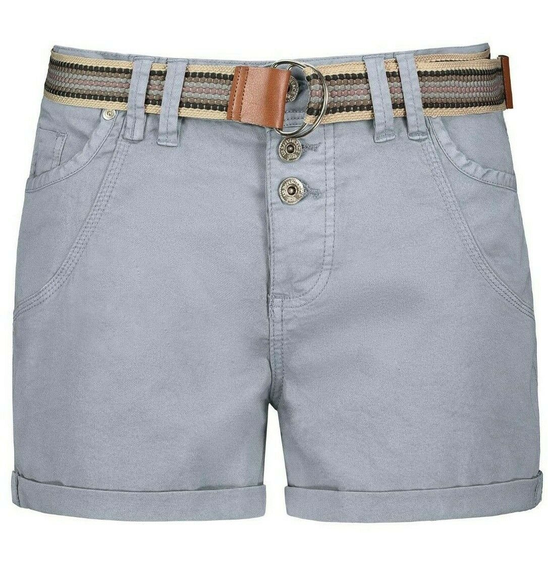 Urban Surface Bermudas Urban Surface Damen Short Bermuda kurze Hose Sommer Chino Stoff Hose Hotpants