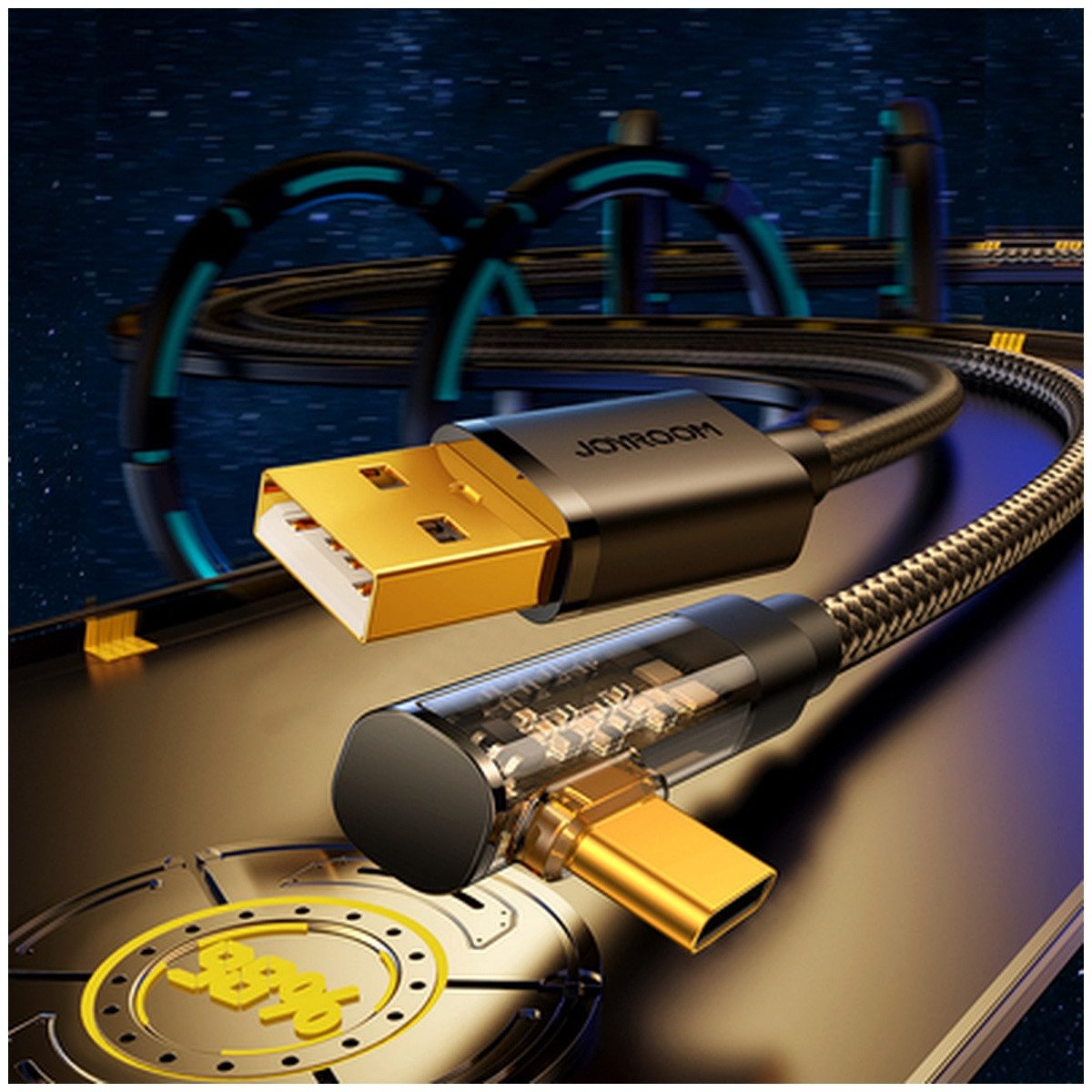 JOYROOM Joyroom Gaming Kabel S UC027A6 USB-C gewinkelt USB-A gerade Smartphone-Ladegerät