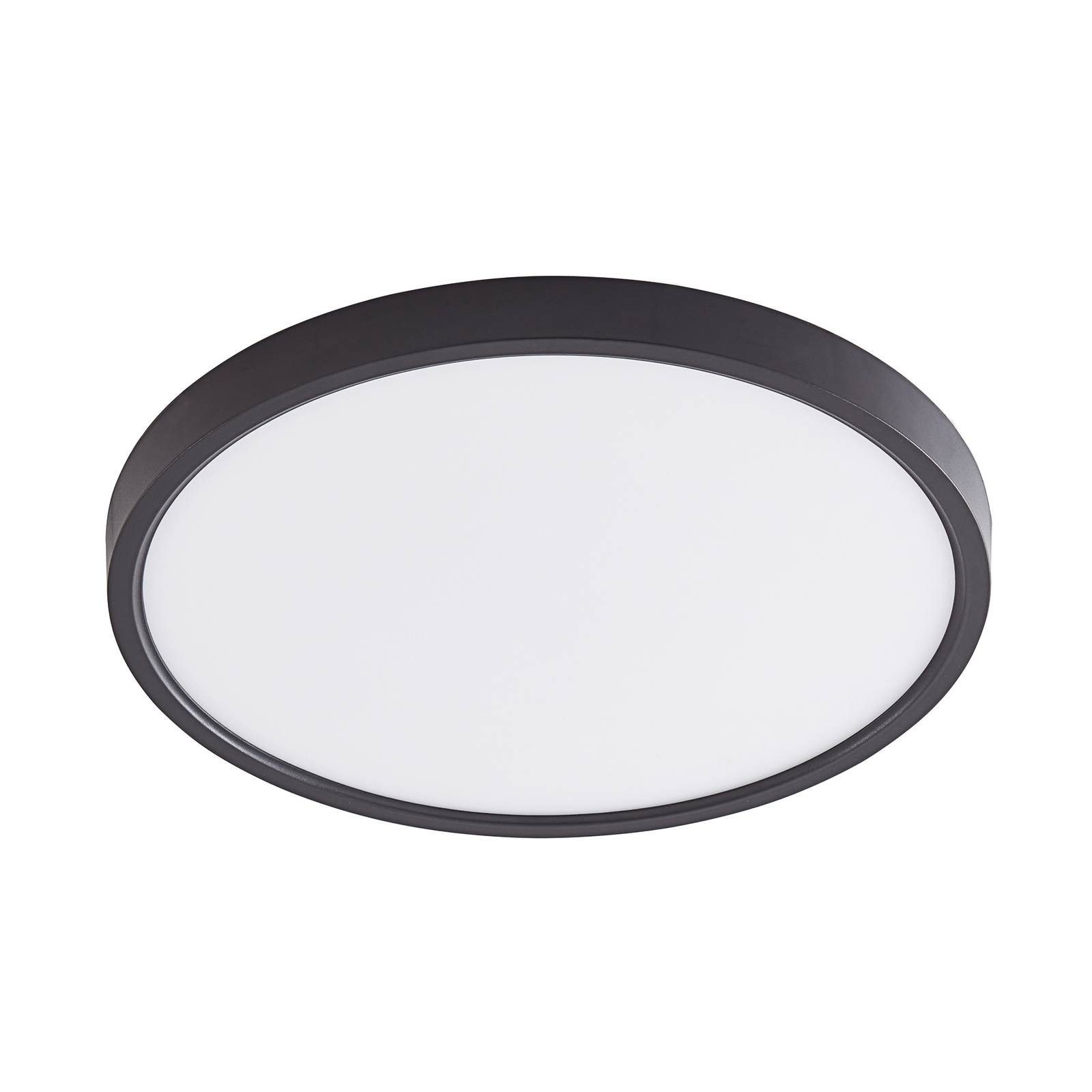 Lindby Deckenleuchten Pravin, LED, Kunststoff Schwarz Farbwechsel warmweiß / tageslicht IP20, LED 11 W gesamt, Farbwechsel warmweiß / tageslicht