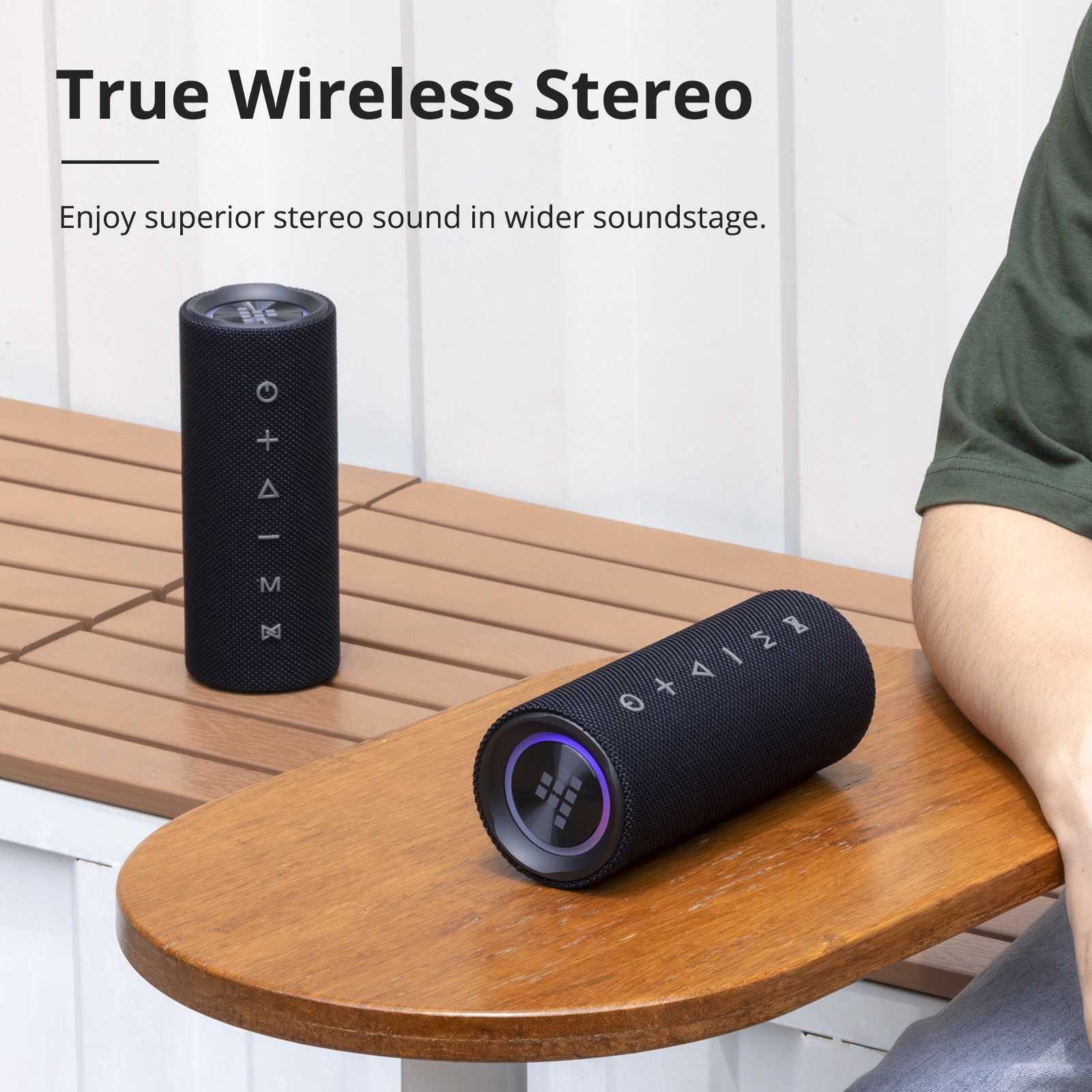 Tronsmart Mirtune C2 Tragbarer Außenlautsprecher IPX7 Wasserdicht Bluetooth-Lautsprecher (24 W)