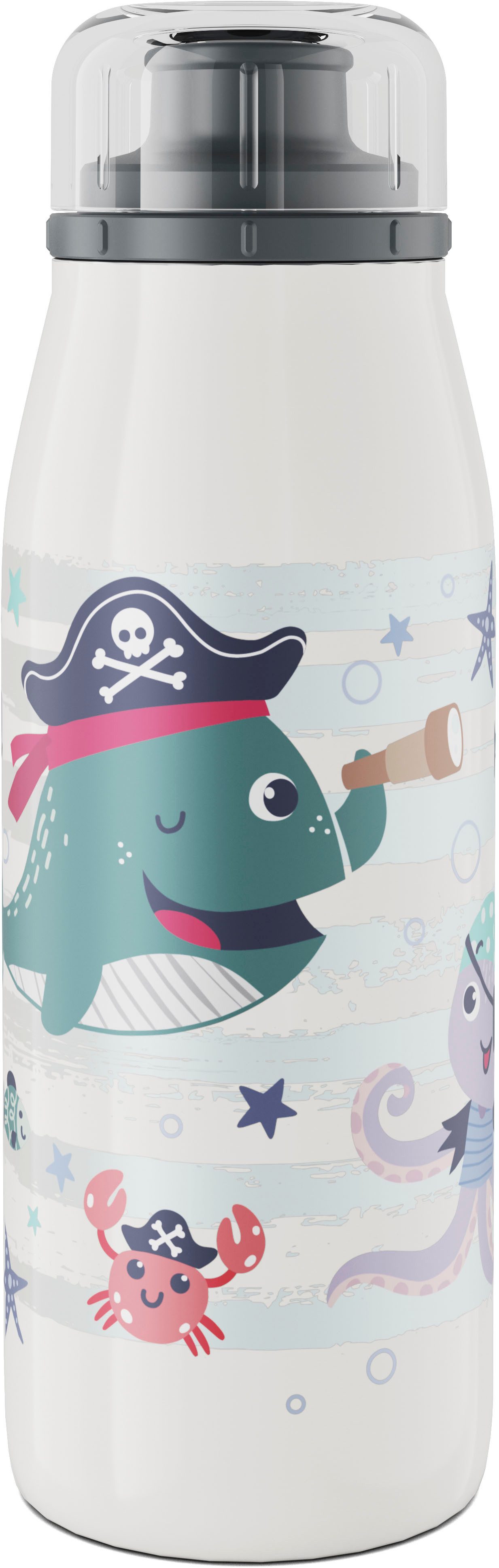 Alfi Isolierflasche KIDS ISO BOTTLE, Edelstahlkörper, spülmaschinenfest, 12h heiß & 24h kalt, Trinköffnung mit konsistentem Trinkfluss