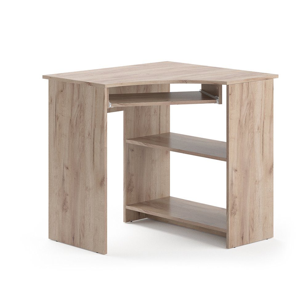 Vicco Eckschreibtisch Odin, Sonoma, 83 x 76 cm günstig online kaufen