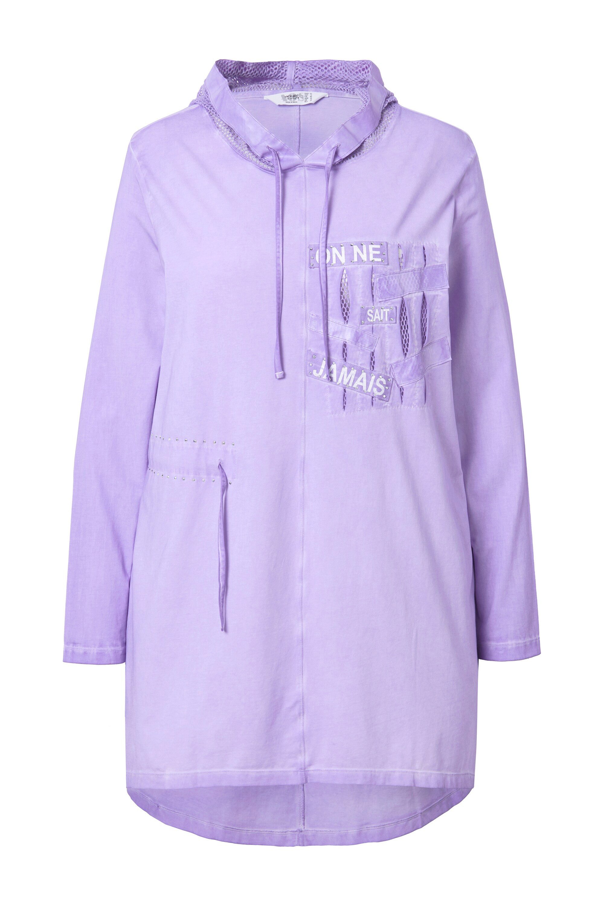 Angel of Style Sweatshirt Long-Sweatshirt oversized Netz-Kapuze günstig online kaufen