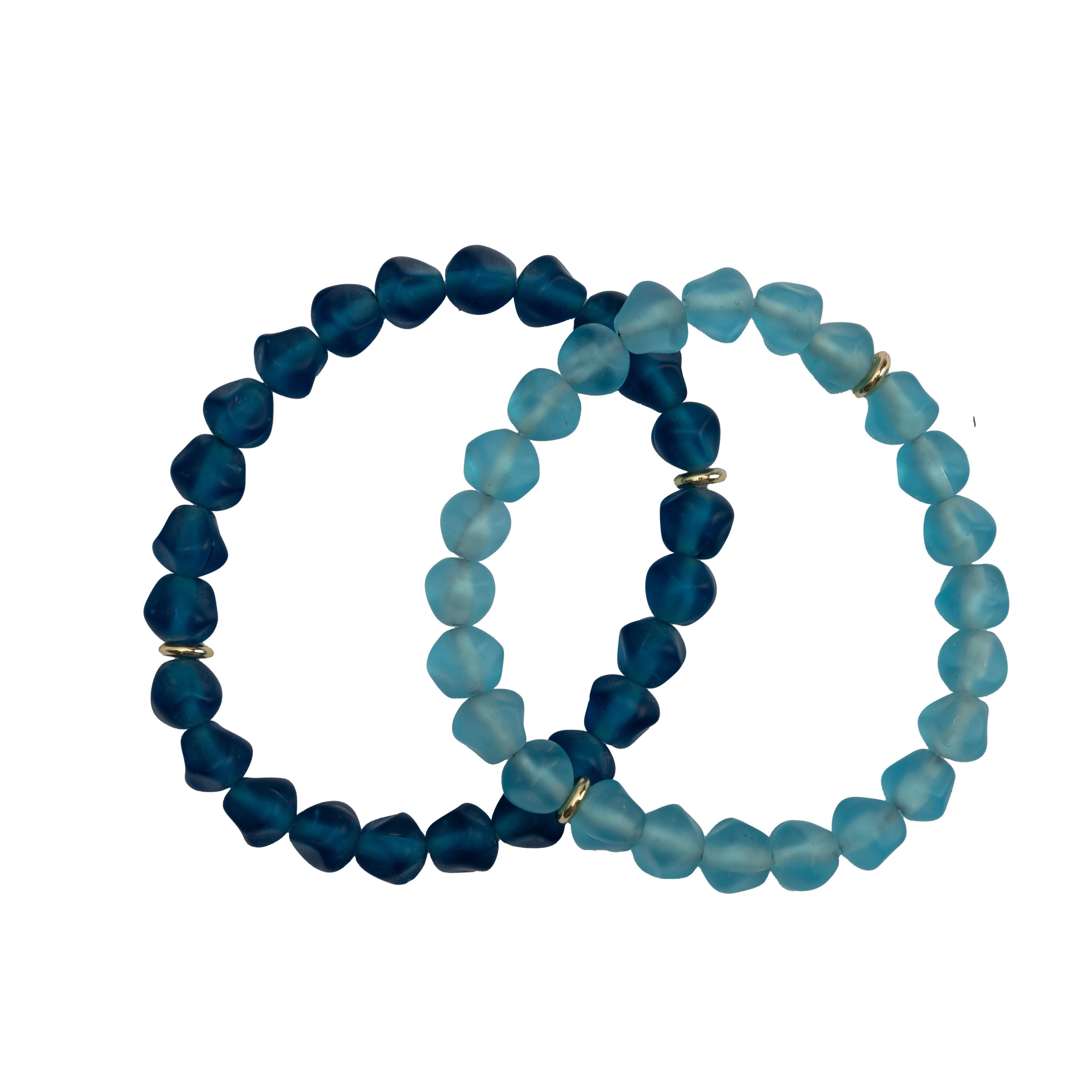 El Puente Armband Set Armbänder "Farbschimmer", 2er-Set, Handmade (2), Handmade