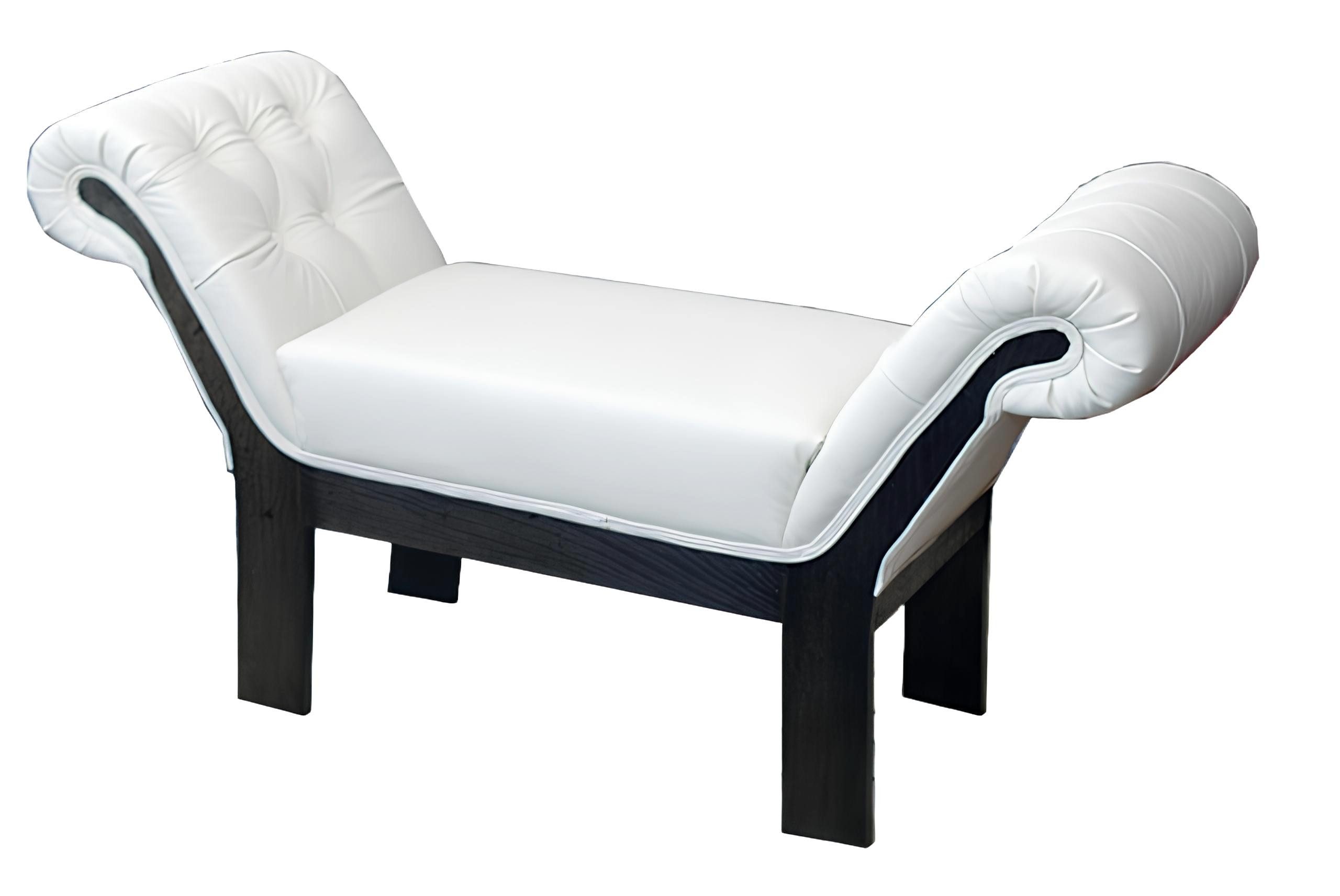 JVmoebel Polsterbank Chesterfield Hocker aus Leder mit klassischem Design und Relaxfunktion (KLEOPATRA II HOCKER CHESTERFIELD), Made in Europa
