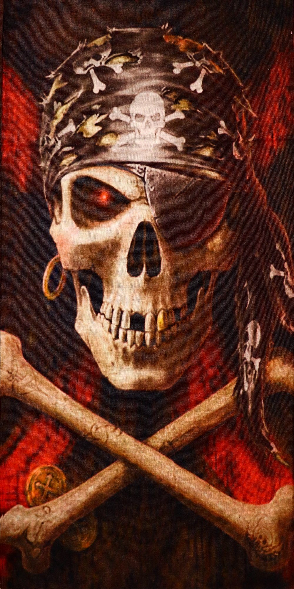 PiWear Halstuch PiWear Schlauchschal Pirate-Skull