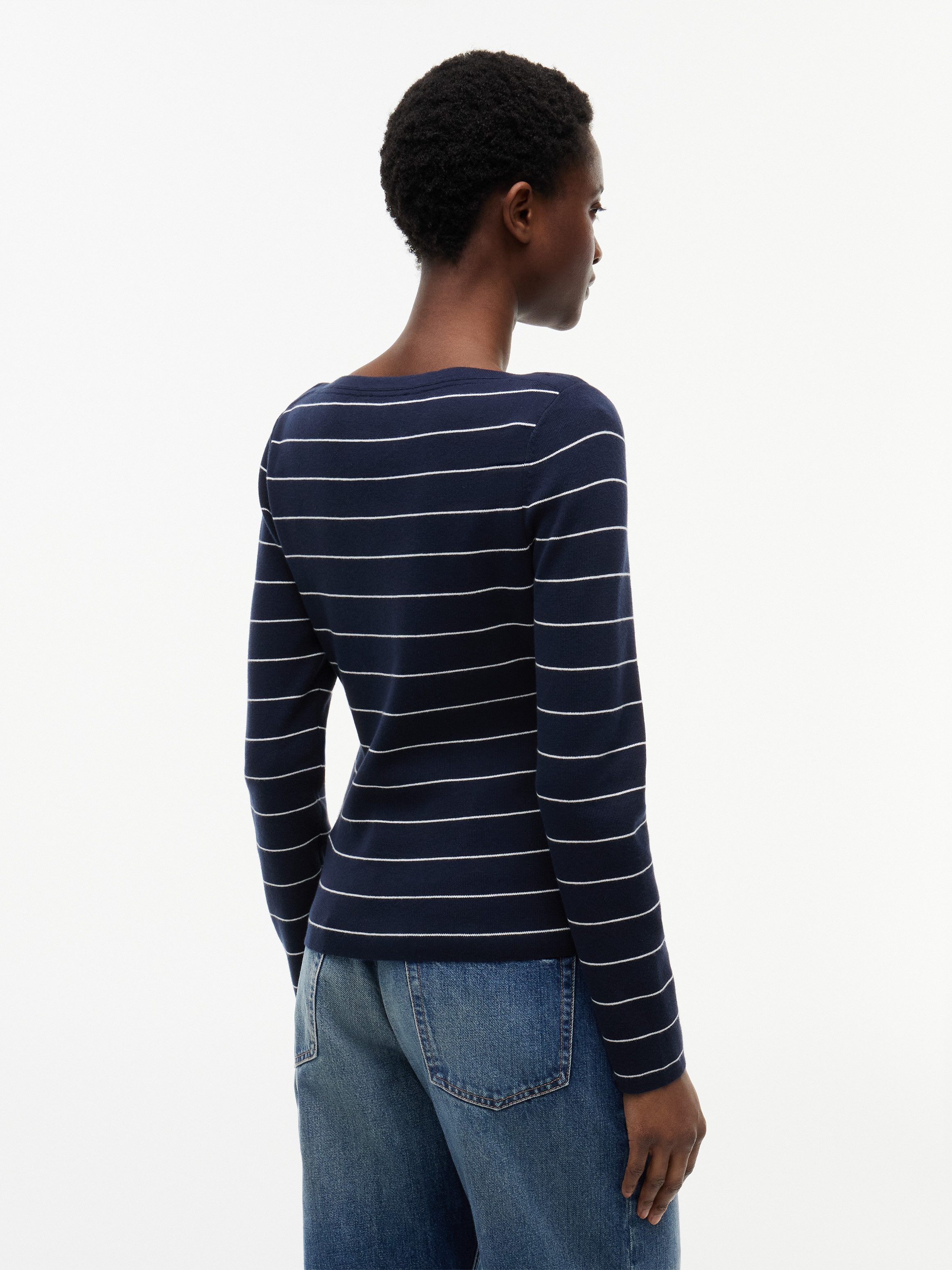 Tommy Hilfiger Strickpullover FULL NEEDLE BOAT-NK LS SWT Baumwollmischung