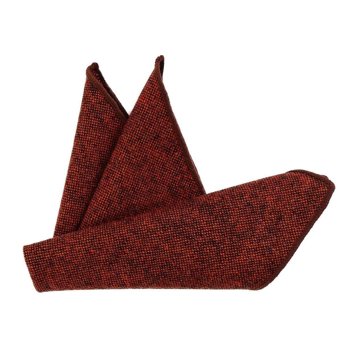 DonDon Einstecktuch DonDon Einstecktuch Tweed Style einfarbig, (Packung, 1-St. Packung), zum Falten, Tweed-Look