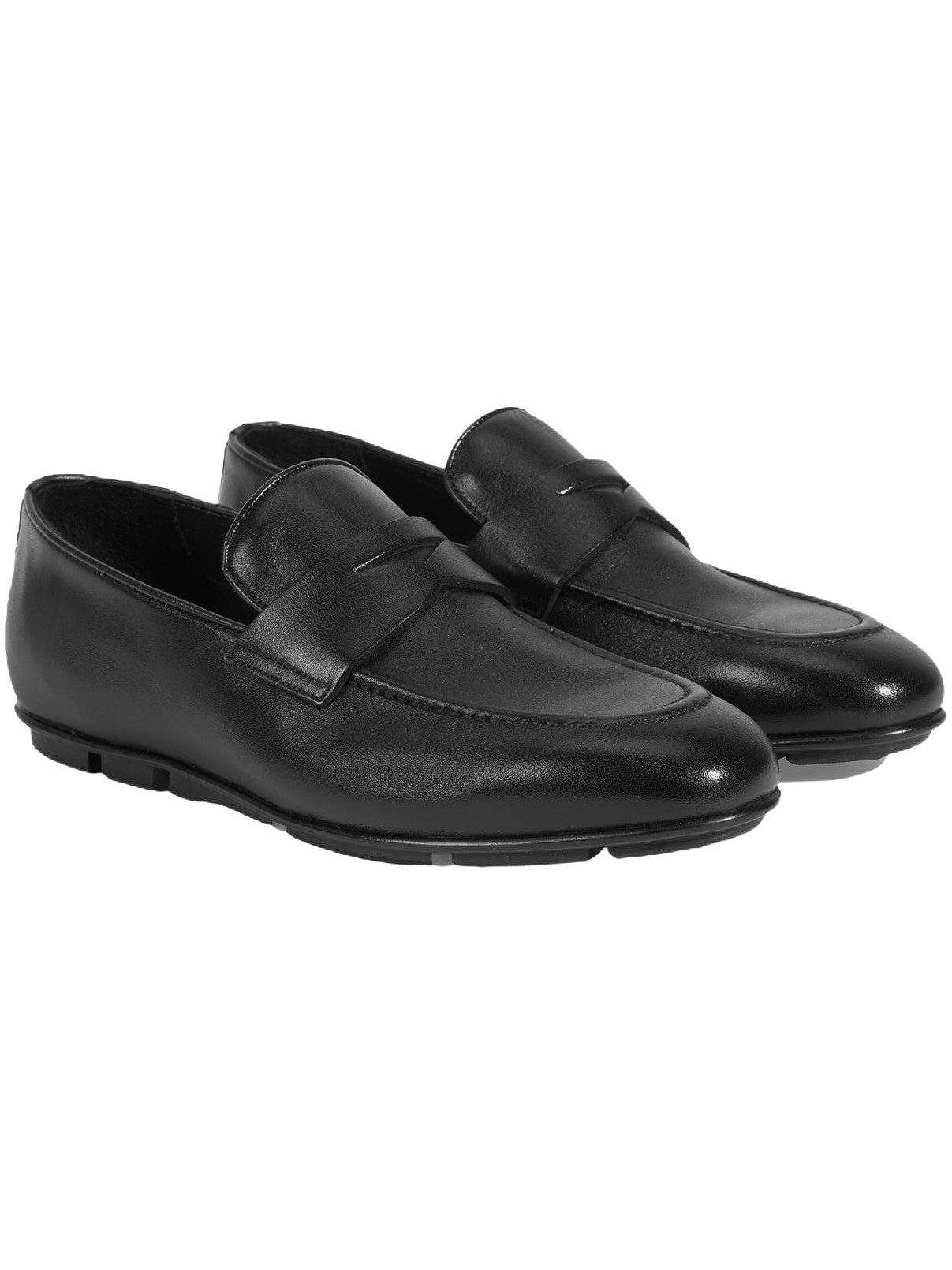 Desa Herren-Lederslipper – Flacher Absatz, atmungsaktiv Loafer