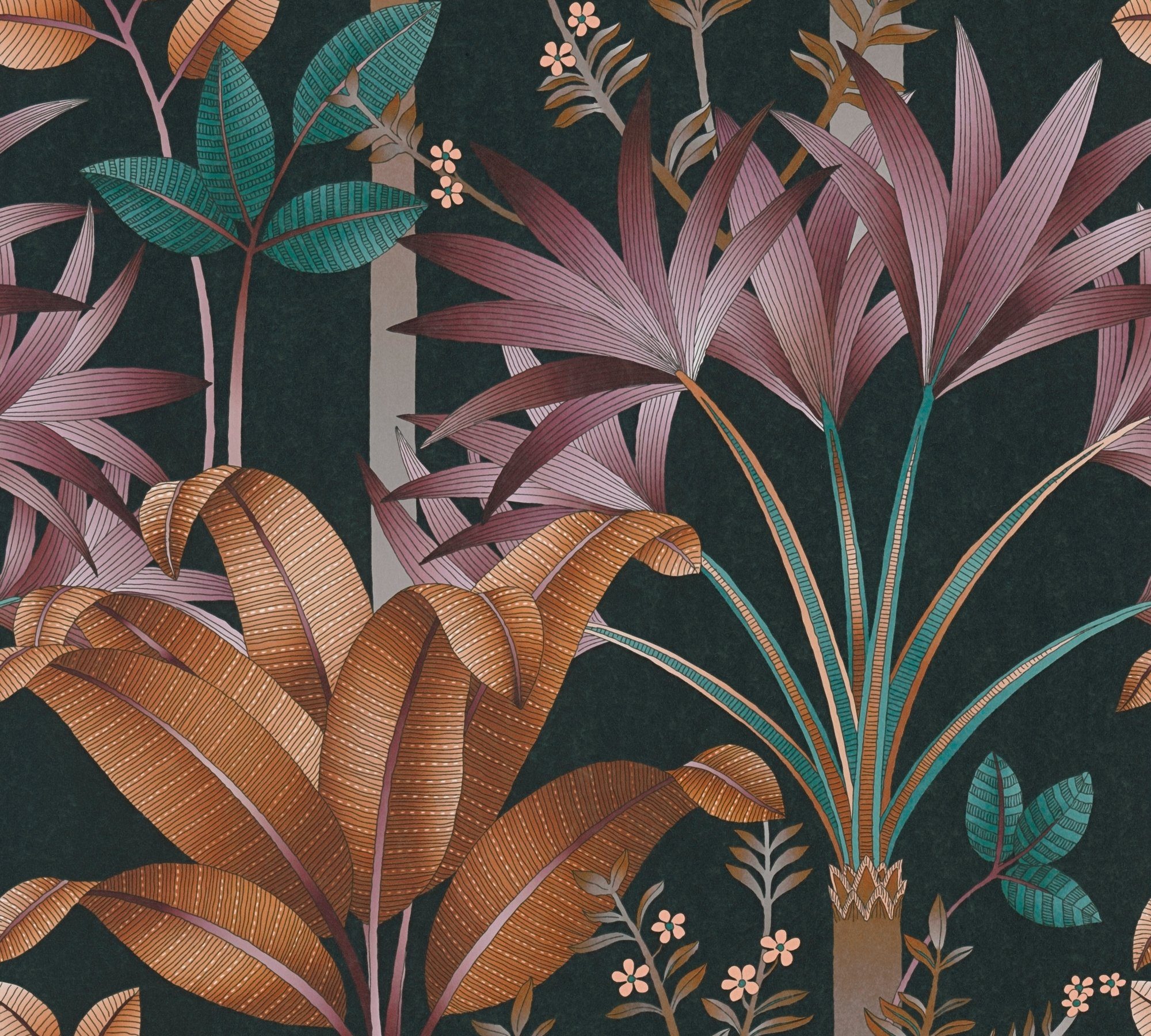 Architects Paper Vliestapete Architects Paper Arcade, Florale Tapete, bunt, schwarz 391721, glatt, matt