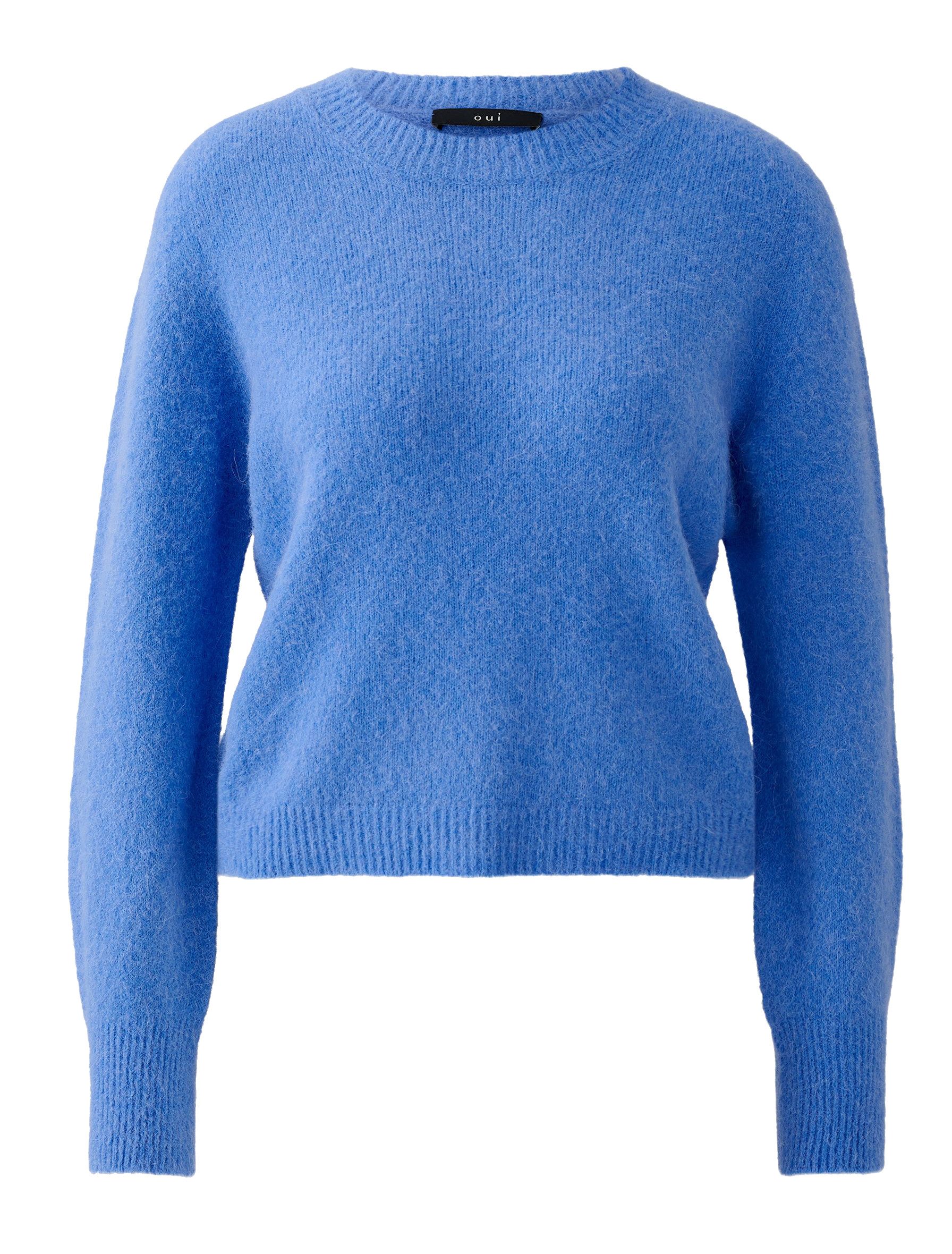 Strickpullover Oui Damen Pullover - blue