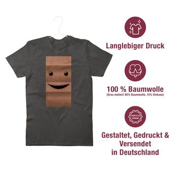 Shirtracer T-Shirt Partner-Kostüm Milch und Schokolade Er - Milk & Chocolate Schoki Schok Karneval Outfit