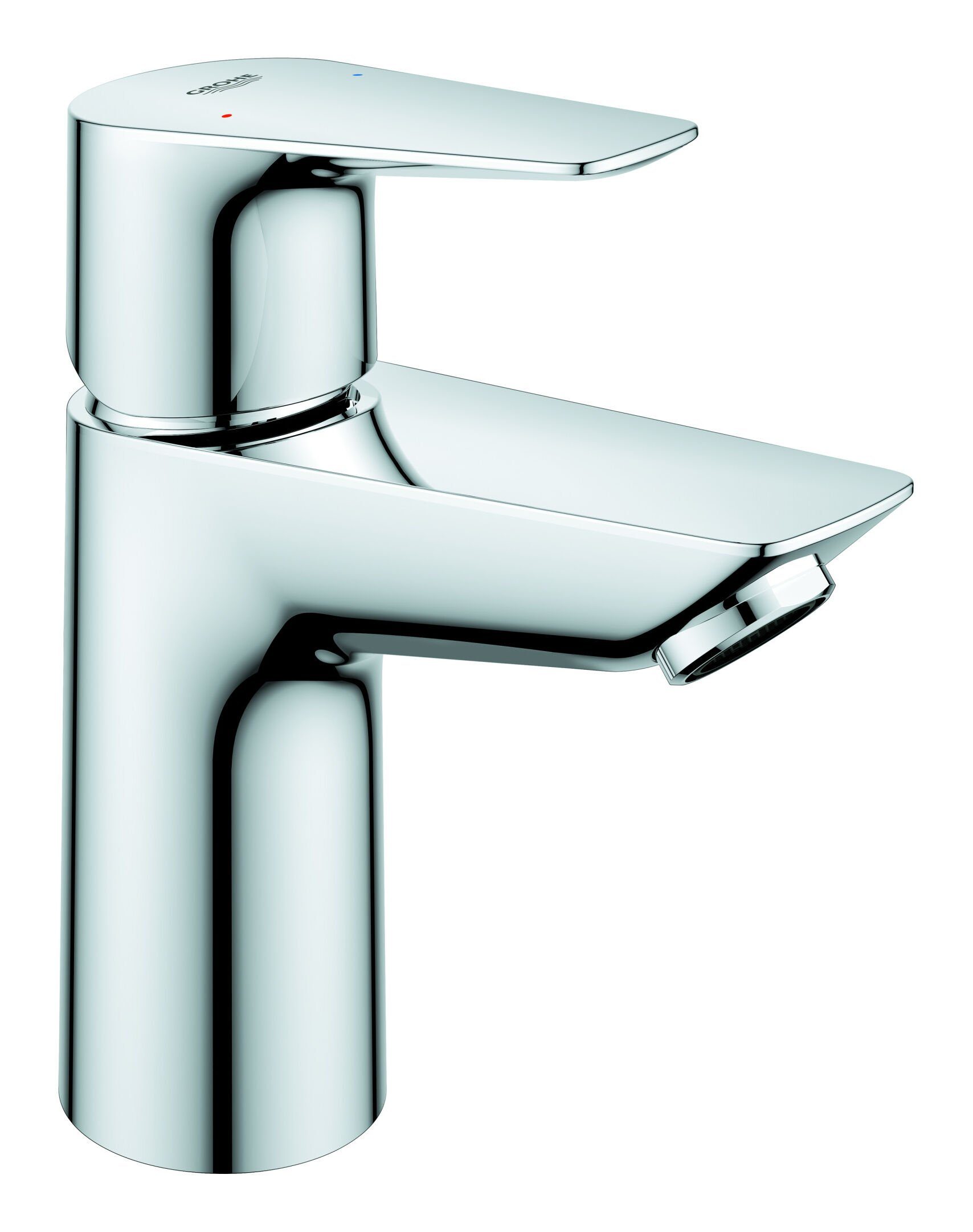 Grohe Waschtischarmatur BauEdge Einhand-Waschtischbatterie mit Push-Open-Ablaufgarnitur S-Size - Chrom