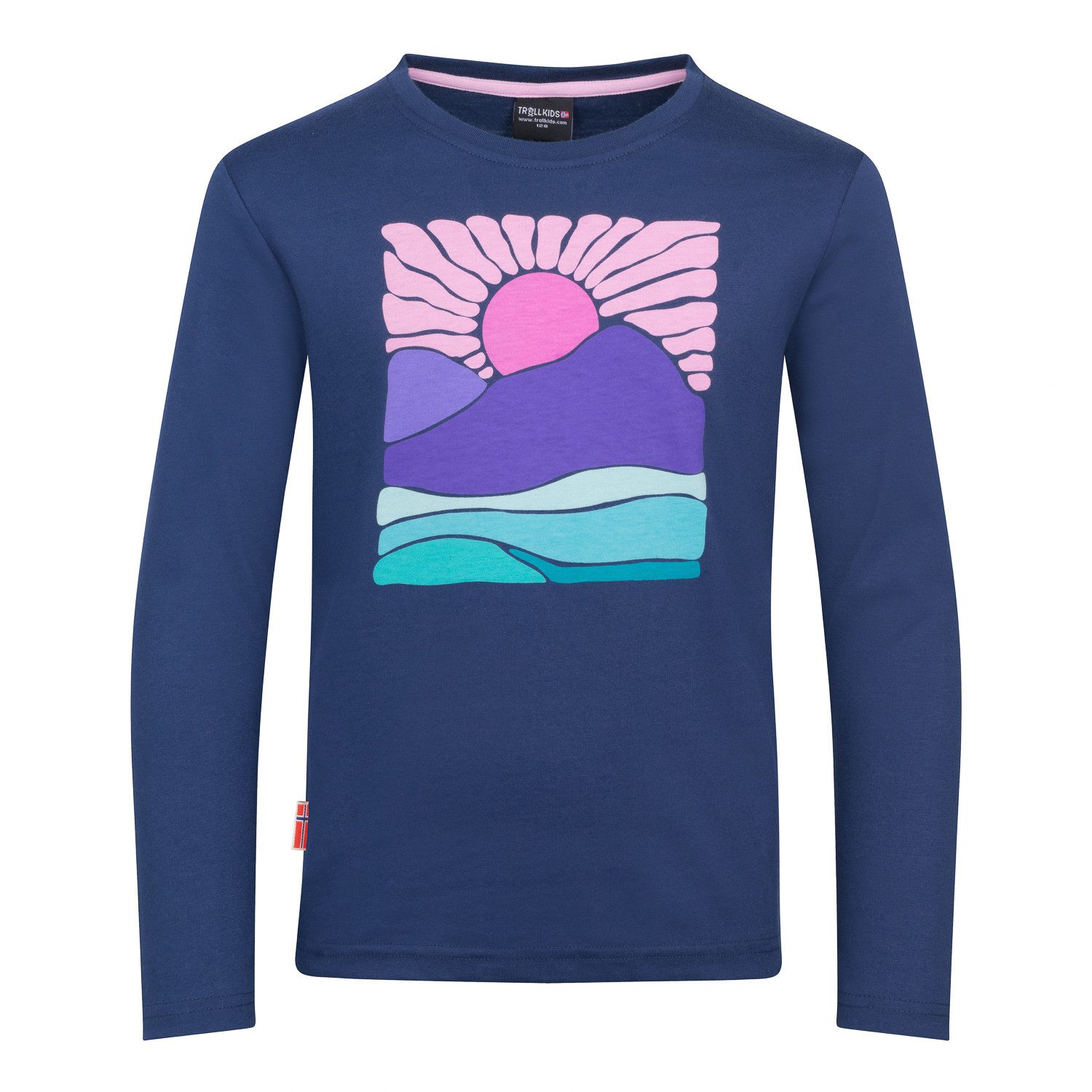 TROLLKIDS Langarmshirt Girls Falketind Longsleeve GOTS