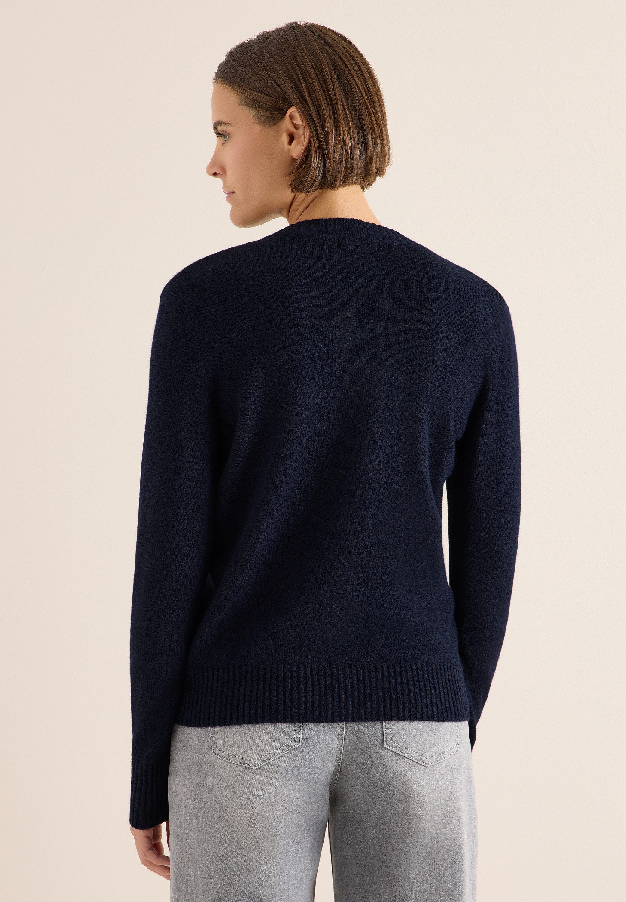 CECIL Cardigan im angenehmen Materialmix