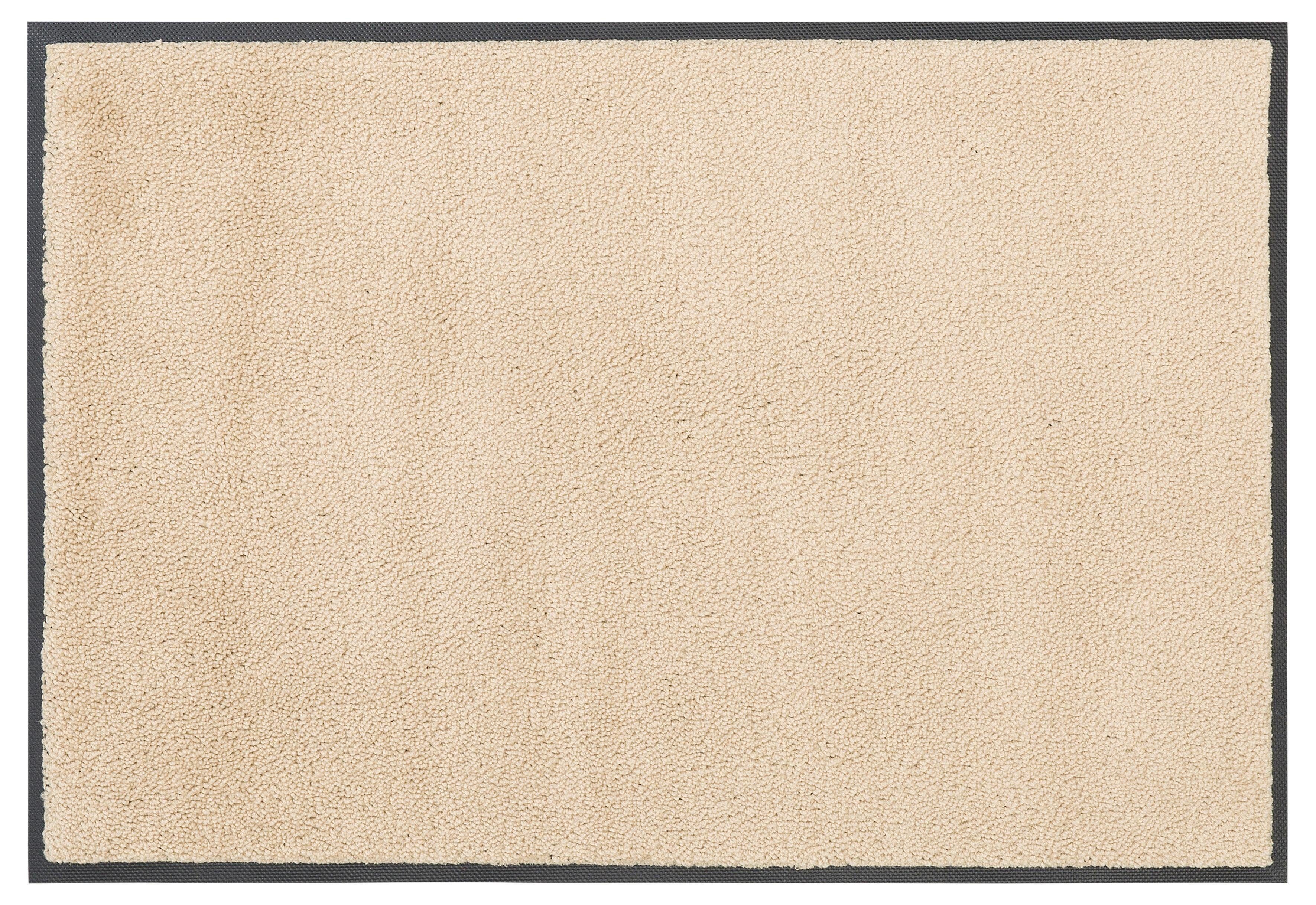 Fußmatte Lavea, andas, rechteckig, In- Schmutzfangmatte, waschbar Outdoor-Teppich, Uni-Farben, und sand mm, Höhe: 9
