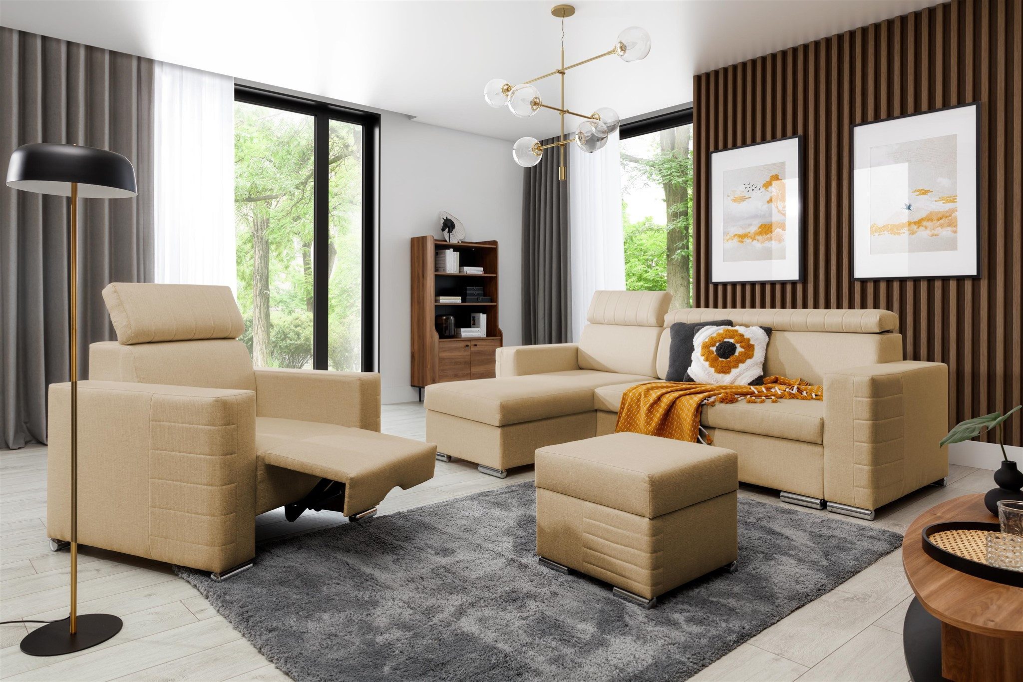 Fun Möbel Ecksofa Schlafsofa CANTON in günstig online kaufen