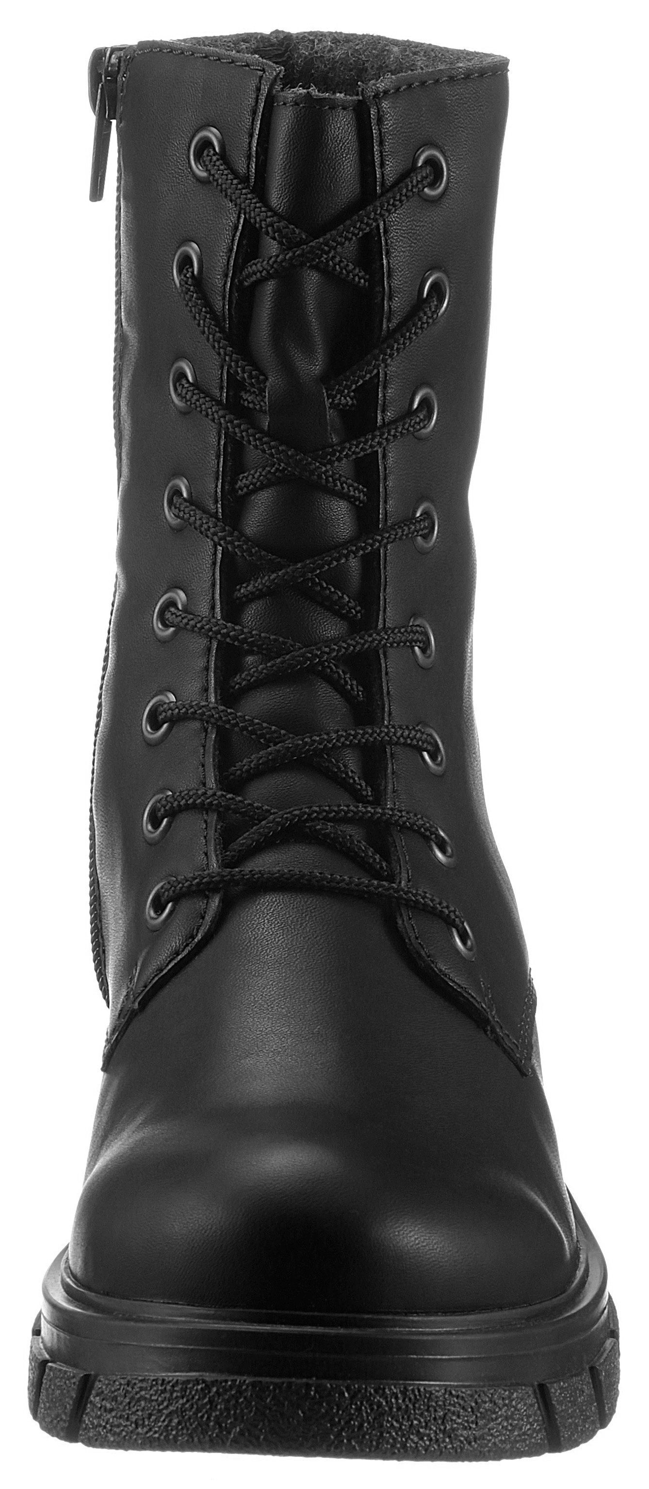 Rieker Schnürboots mit kräftiger Profilsohle. Reduzierter Preis € 59,95. Unverbindliche Preisempfehlung € 74,95