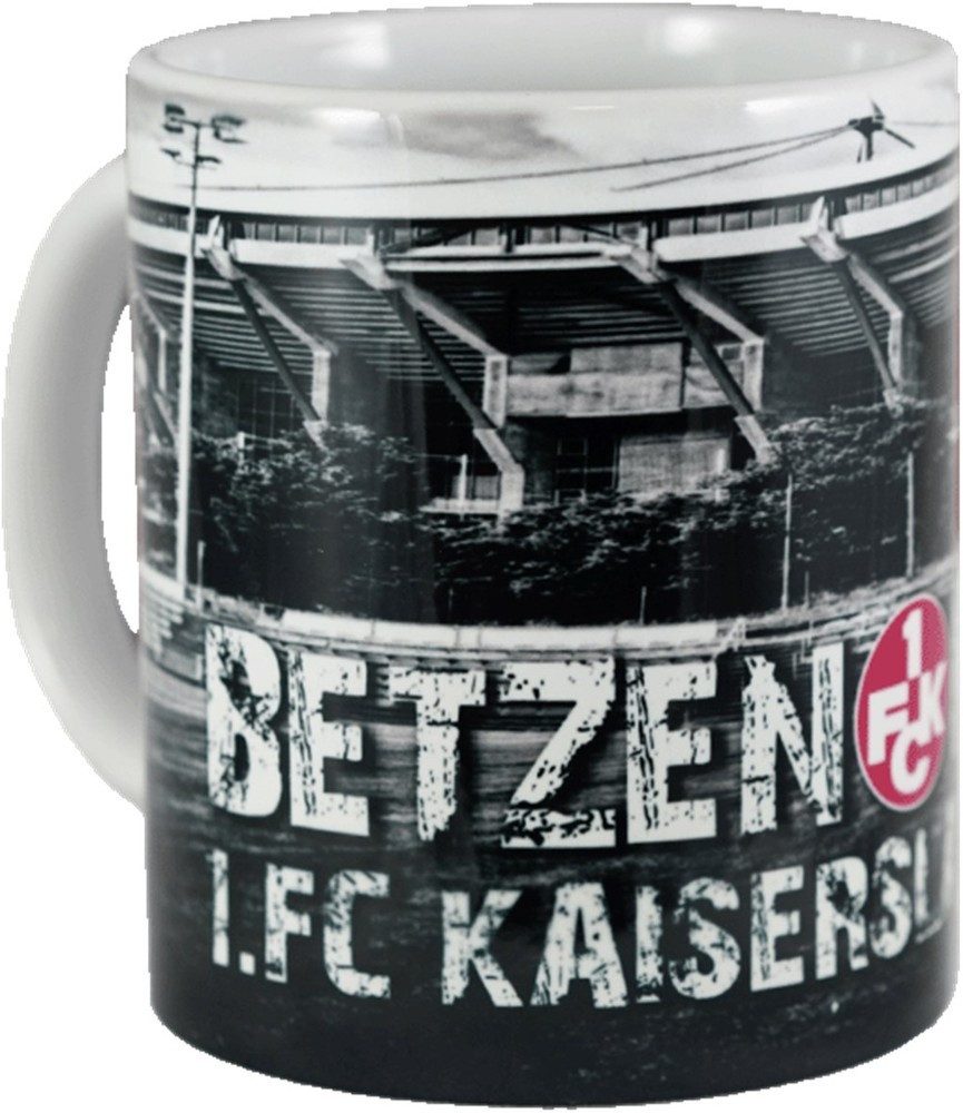 1.FC Kaiserslautern Tasse FCK Tasse Betzenberg grau