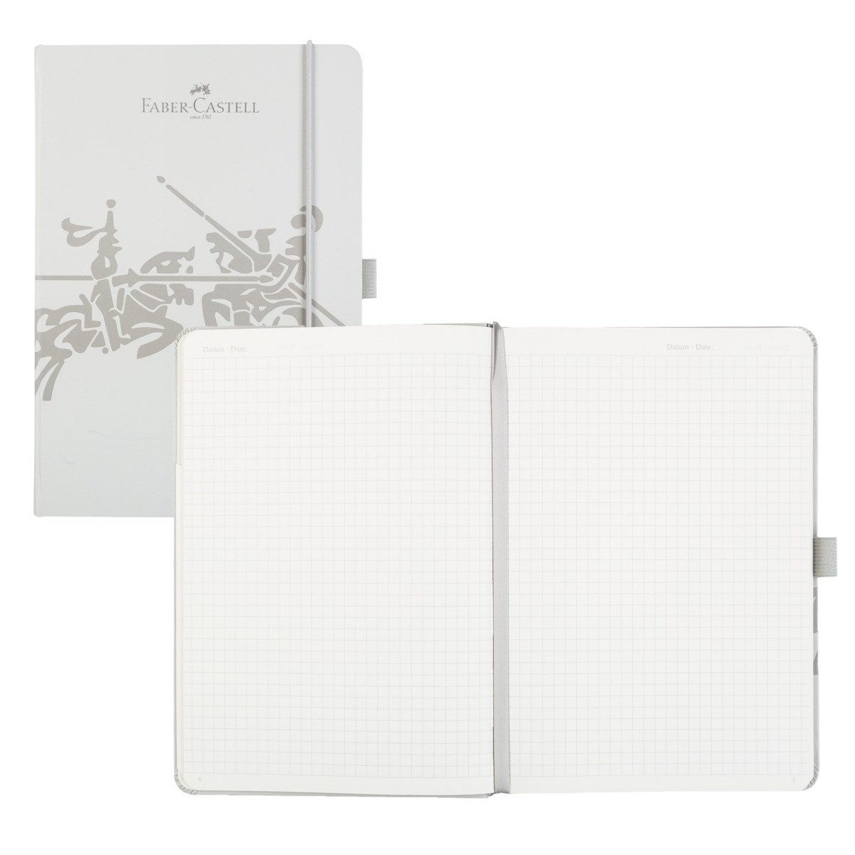 Faber-Castell Notizbuch FABER-CASTELL Notizbuch kariert 80g/m² 194 Seiten grau