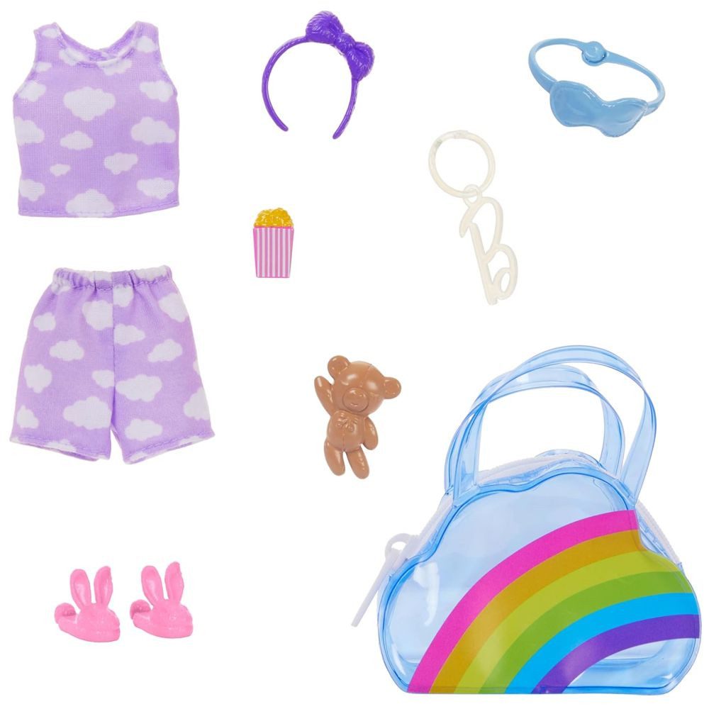 Barbie Puppenkleidung Pyjama Party Barbie HRH48 Mattel Premium Mode Puppen- günstig online kaufen