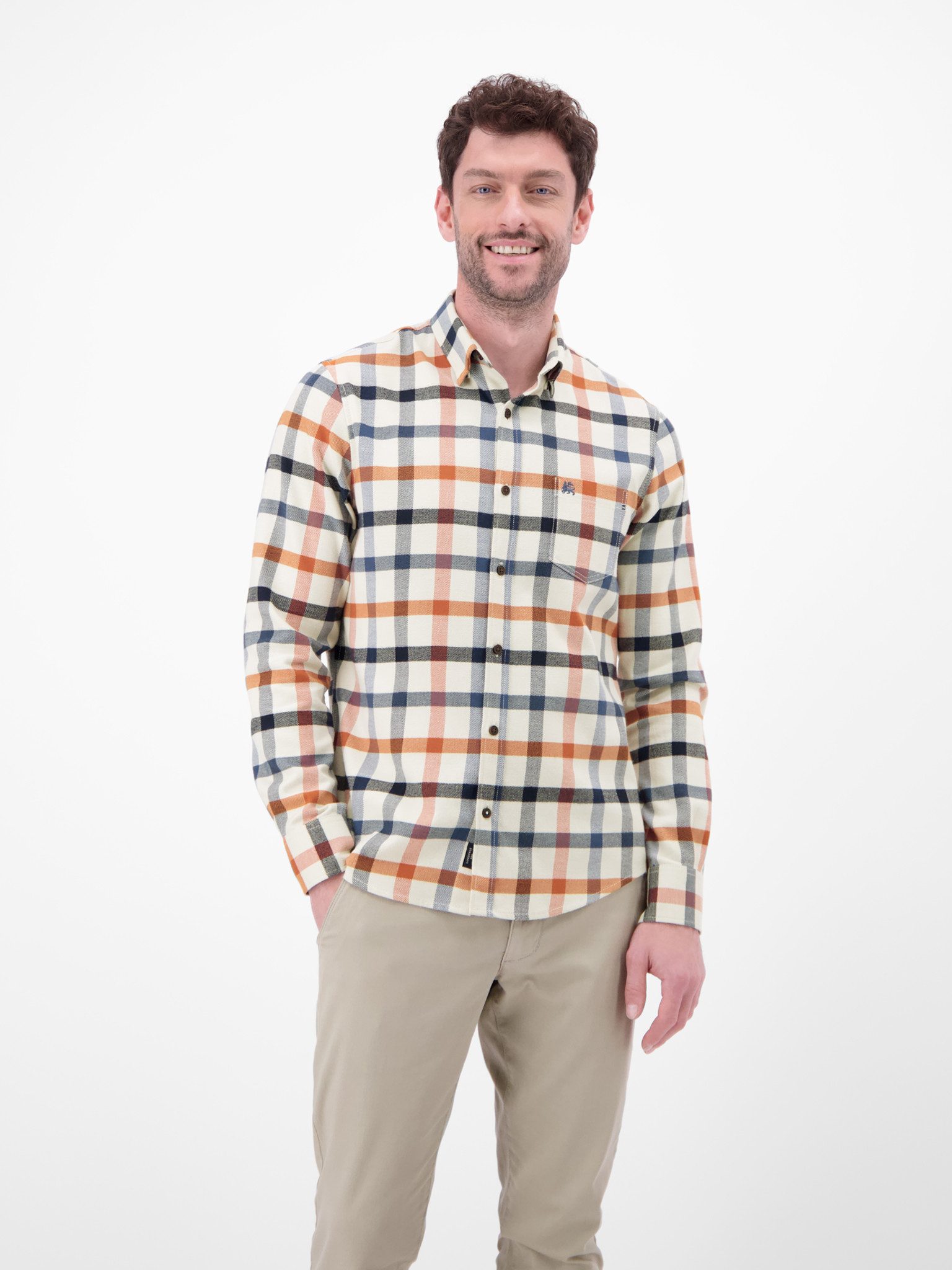 LERROS Karohemd mit Logo Stickerei günstig online kaufen