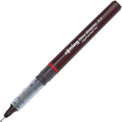 ROTRING Fineliner Rotring Tikky Graphic Fineliner 1904753, 0,3 mm, schwarze Tinte