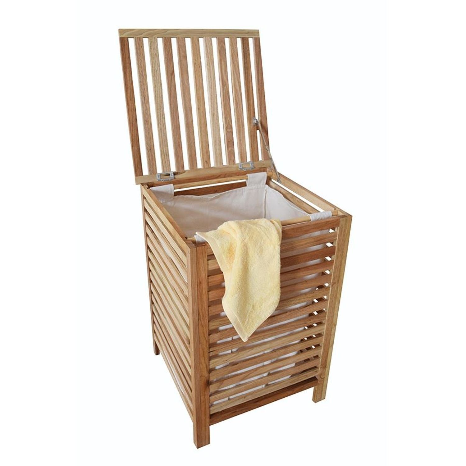 BURI Wäschekorb Wäschebox aus Walnussholz Wäschetruhe Wäschetonne Wäschesam günstig online kaufen