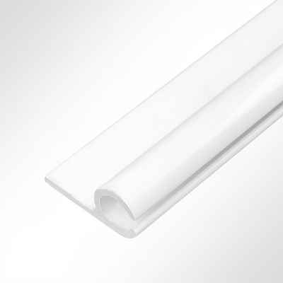 U-Laufschiene Kederschiene Aluminium weiß für 5,0 - 9,0mm Keder, LYSEL®, (1-tlg)