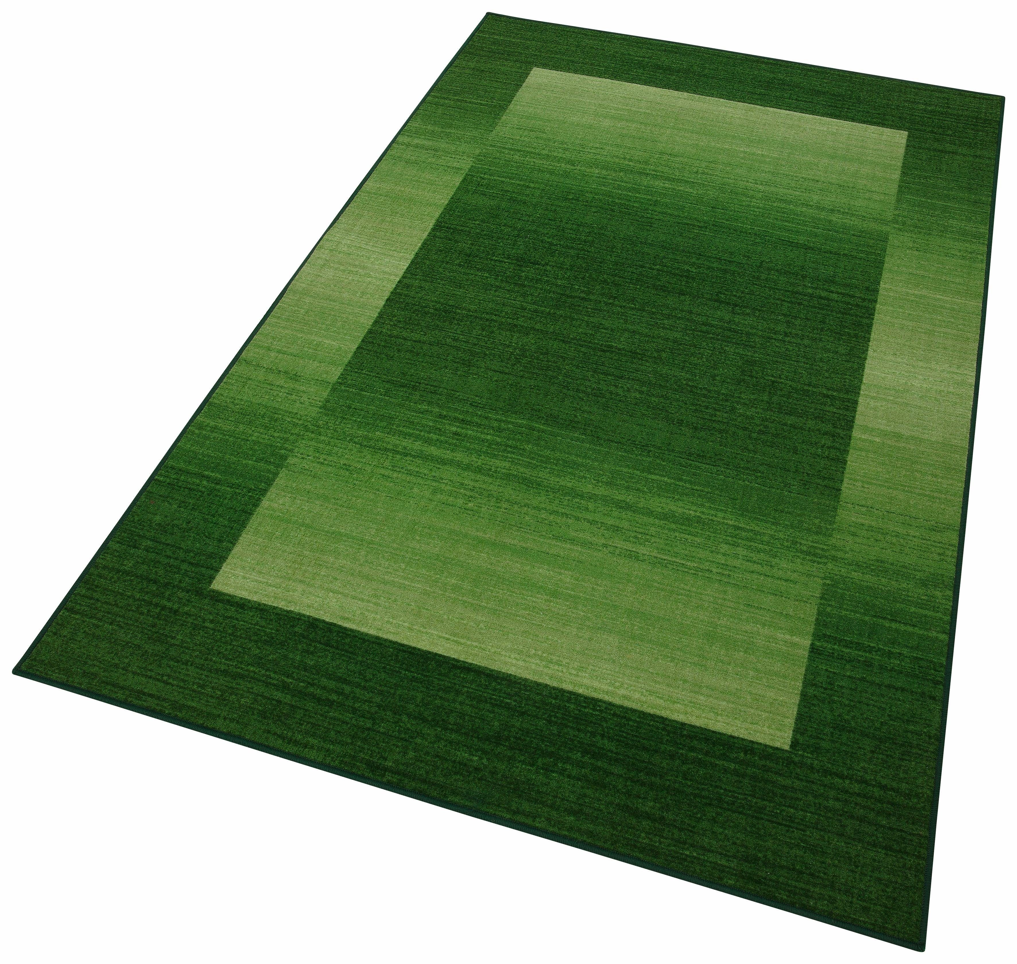 Teppich Gabbeh Ideal, THEKO, rechteckig, Höhe: 6 mm, moderner Farbverlauf, mit Bordüre, ideal im Wohnzimmer & Schlafzimmer