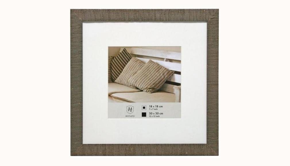 Henzo Bilderrahmen Driftwood Holzrahmen 30x30 mittelbraun