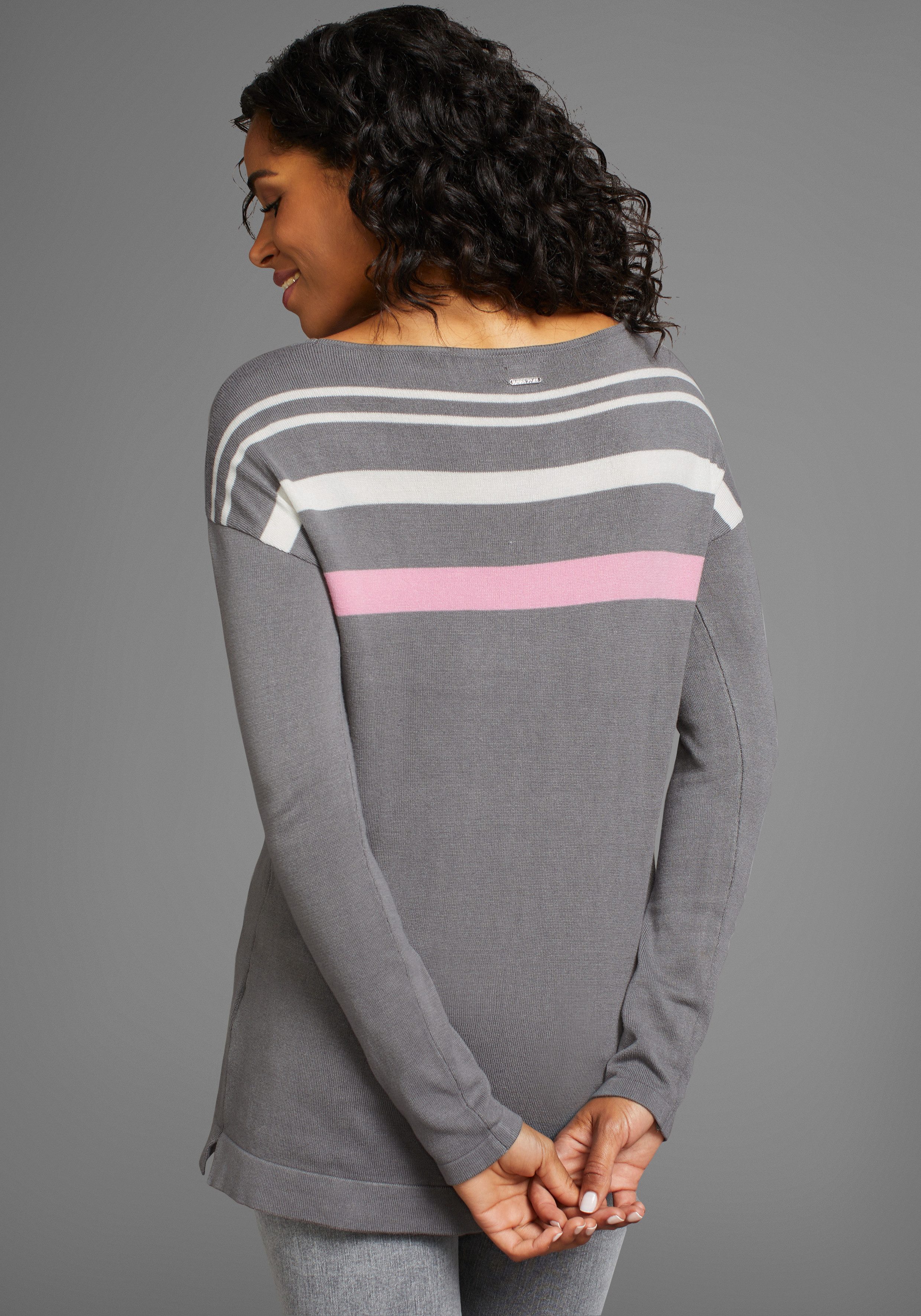 Laura Scott Strickpullover in Streifen-Design mit günstig online kaufen