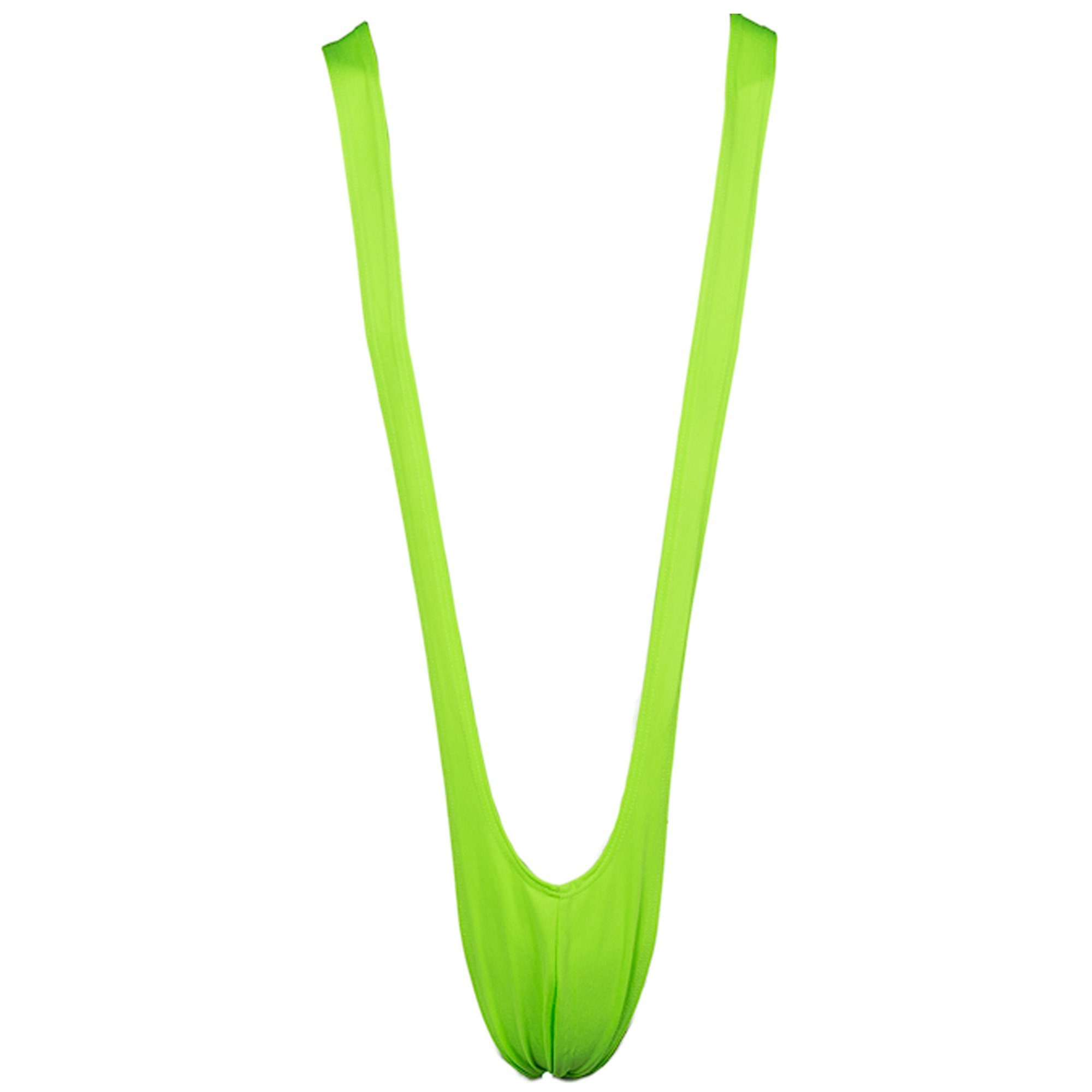 Deggelbam Badeanzug Borat Mankini Badeanzug für Männer mit Humor (Poolparty, Malle Party, Malorca, Beachparty, Love Parade, Für JGA Junggesellenabschied) witzige Geschenkidee für deinen Kumpel