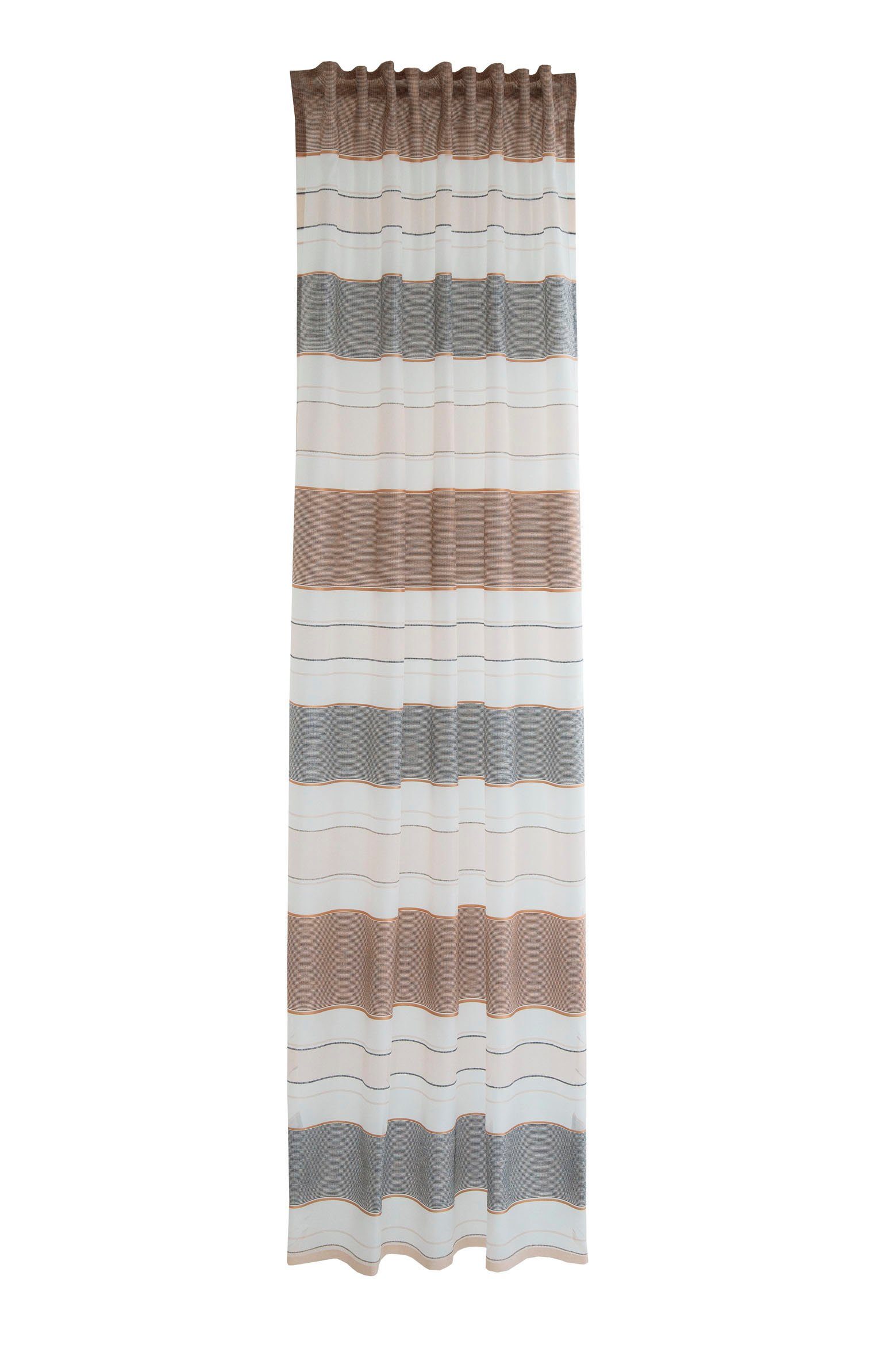 HOMING Vorhang Nolar (1 St), verdeckte Schlaufen, transparent, Fertigschlal Nolar
