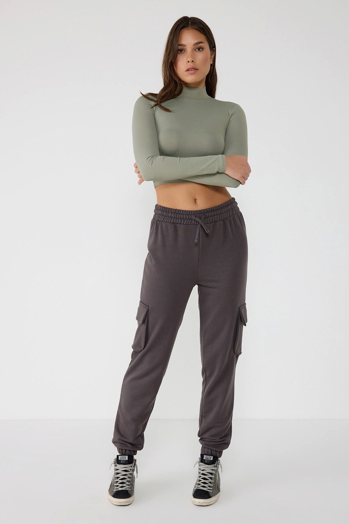No Matter What Sweatponcho Basic Cargo Jogger Sweatpants