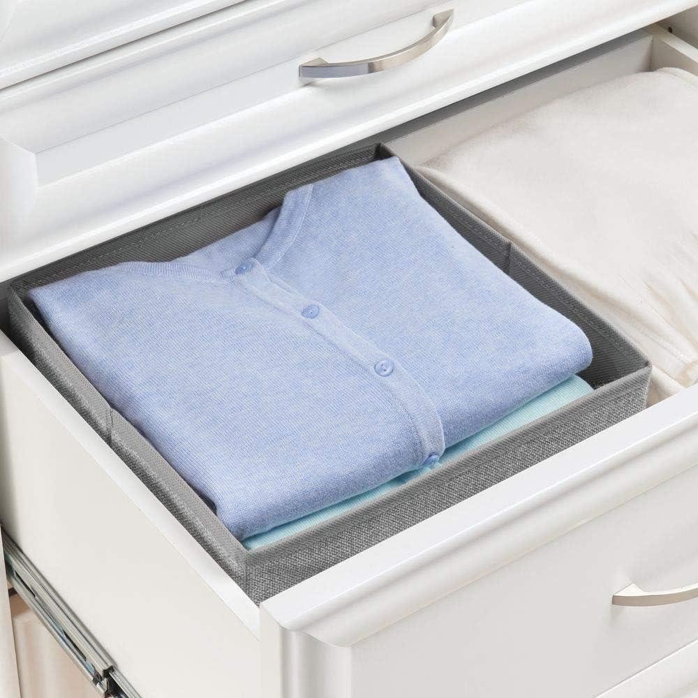 mDesign Aufbewahrungssystem 2er-Set Aufbewahrungsbox mDesign Stoffbox mit Griff aus Kunstfaser g