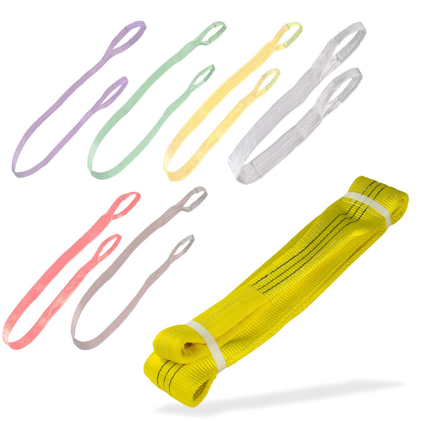 KesTek Hebeband Hebeband mit Schlaufen 3t 2m